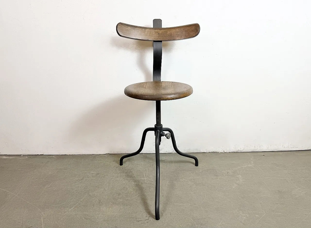 Industrial Factory Swivel Chair, 1950s 2