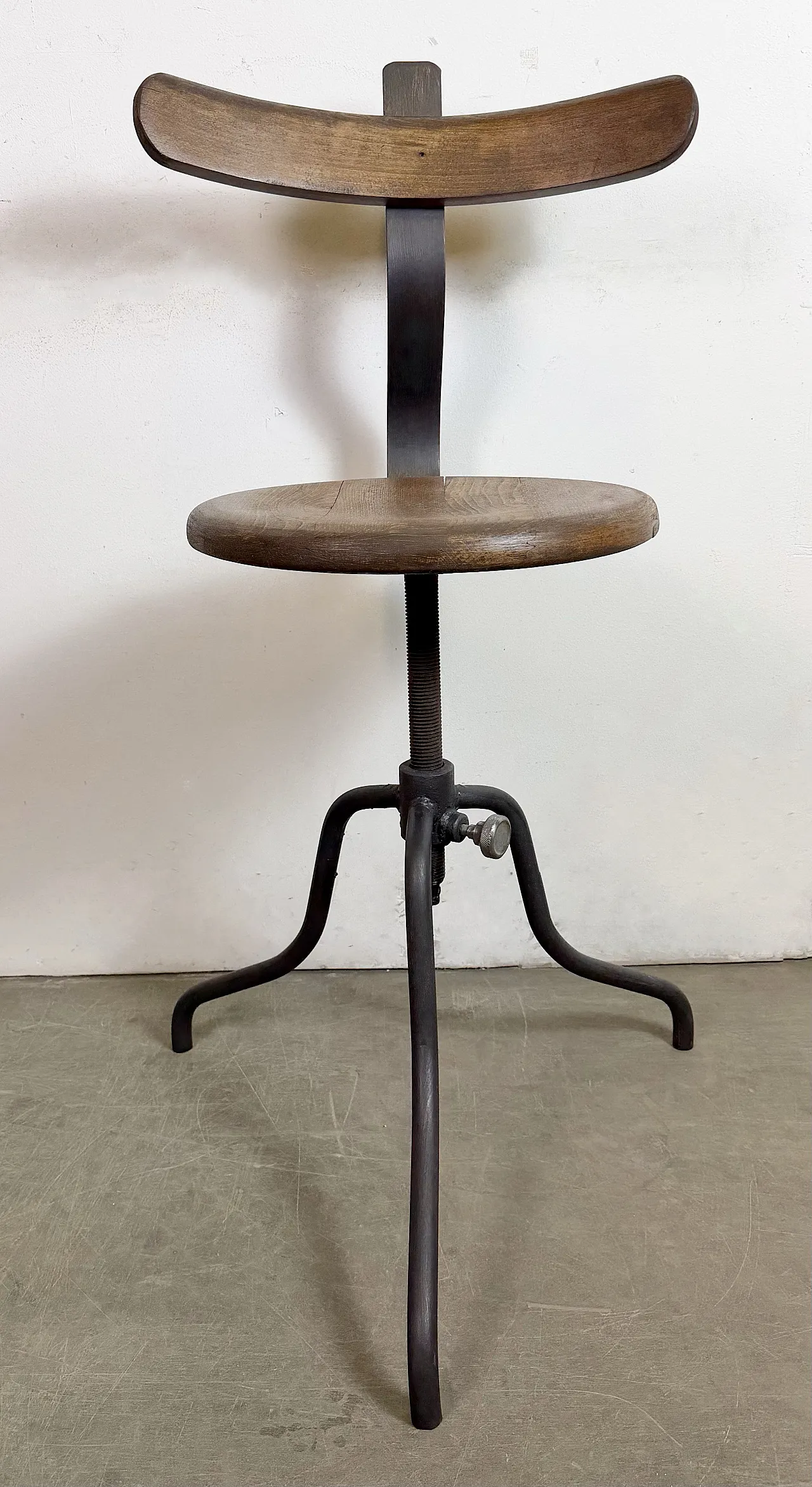 Industrial Factory Swivel Chair, 1950s 3
