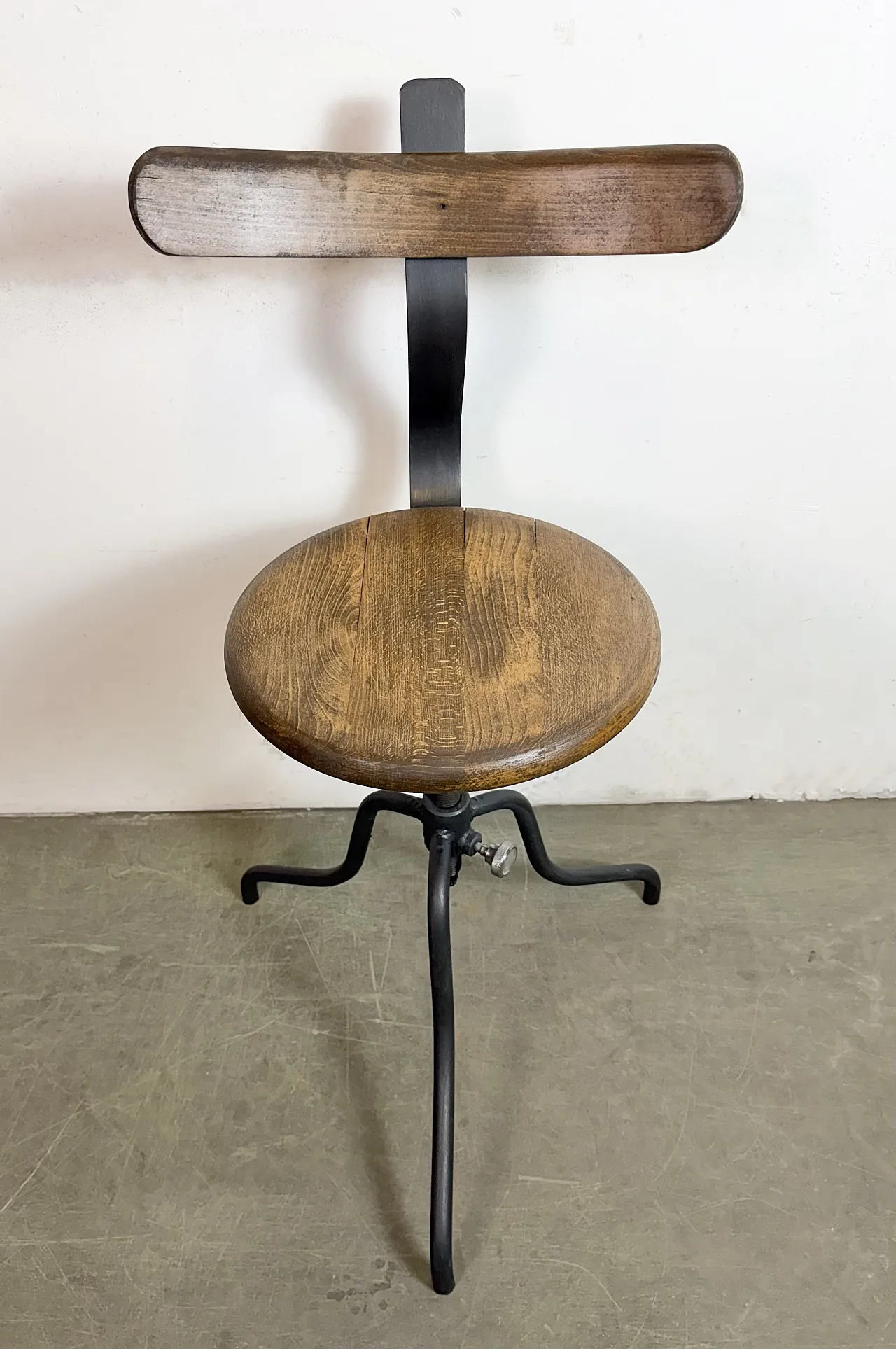 Industrial Factory Swivel Chair, 1950s 4