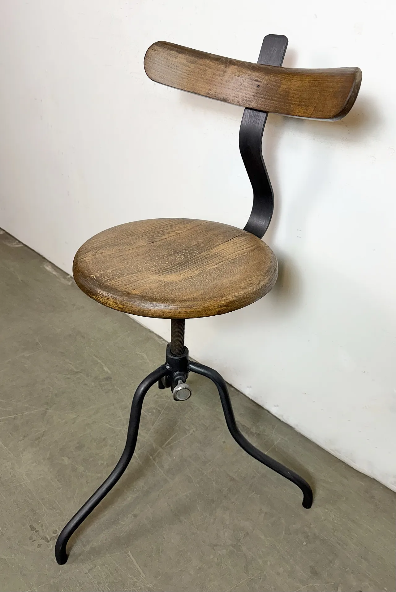 Industrial Factory Swivel Chair, 1950s 5