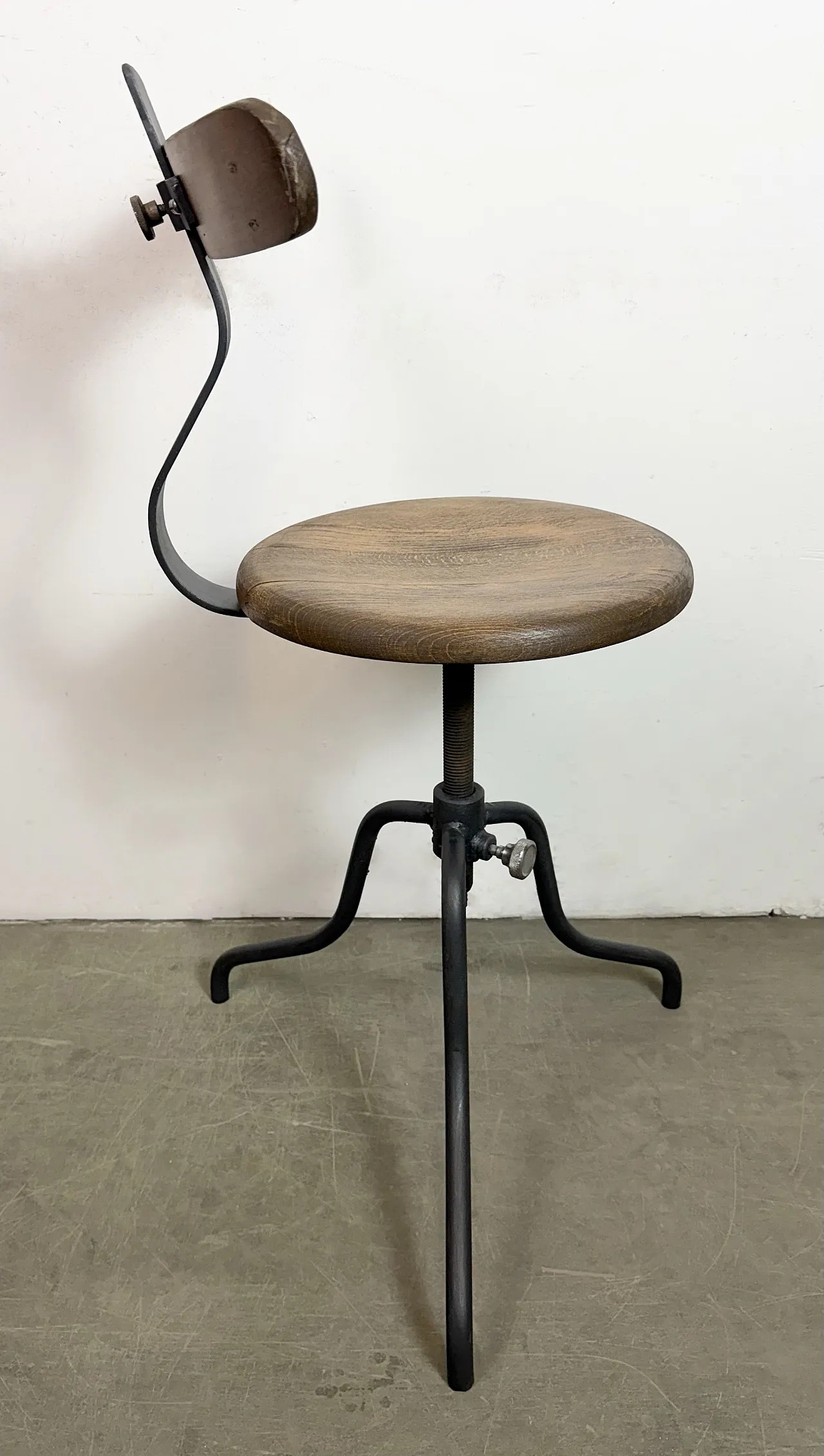 Industrial Factory Swivel Chair, 1950s 12