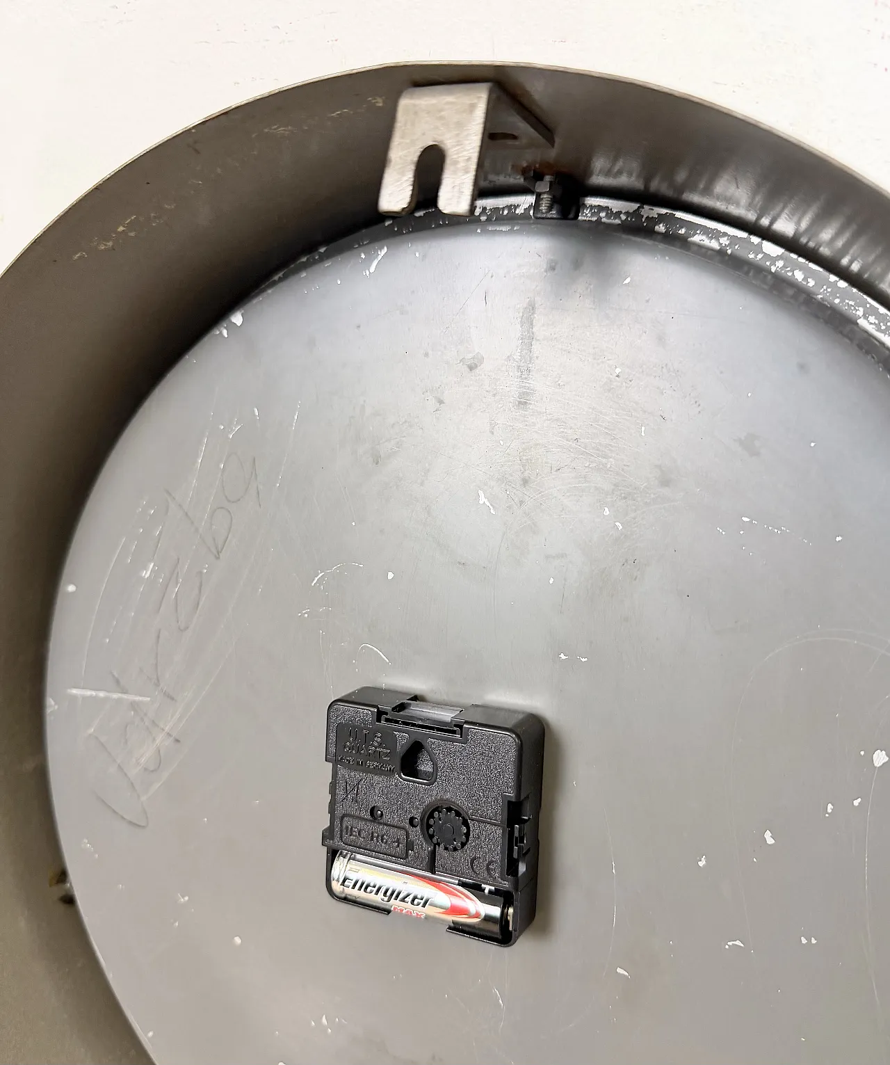 Industrial Grey Factory Wall Clock from Pragotron, 1960s 19