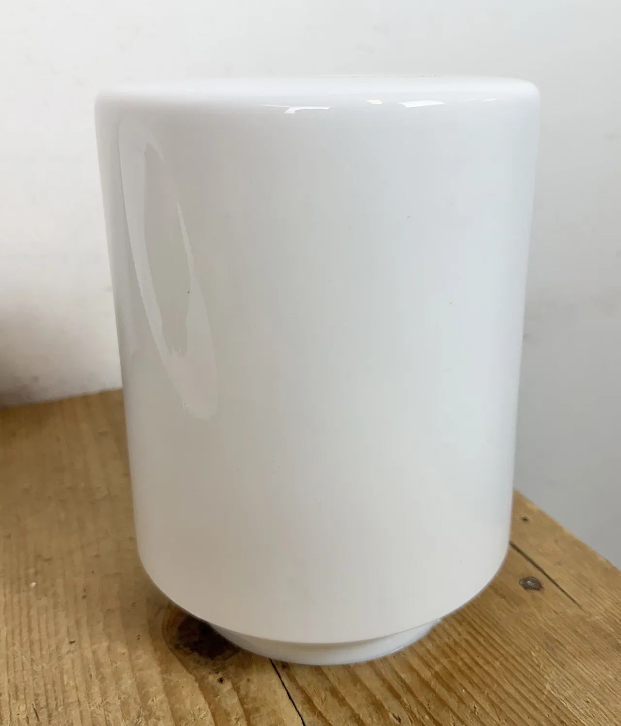 Industrial Grey Enamel Pendant Lamp with Milk Glass, 1960s 17