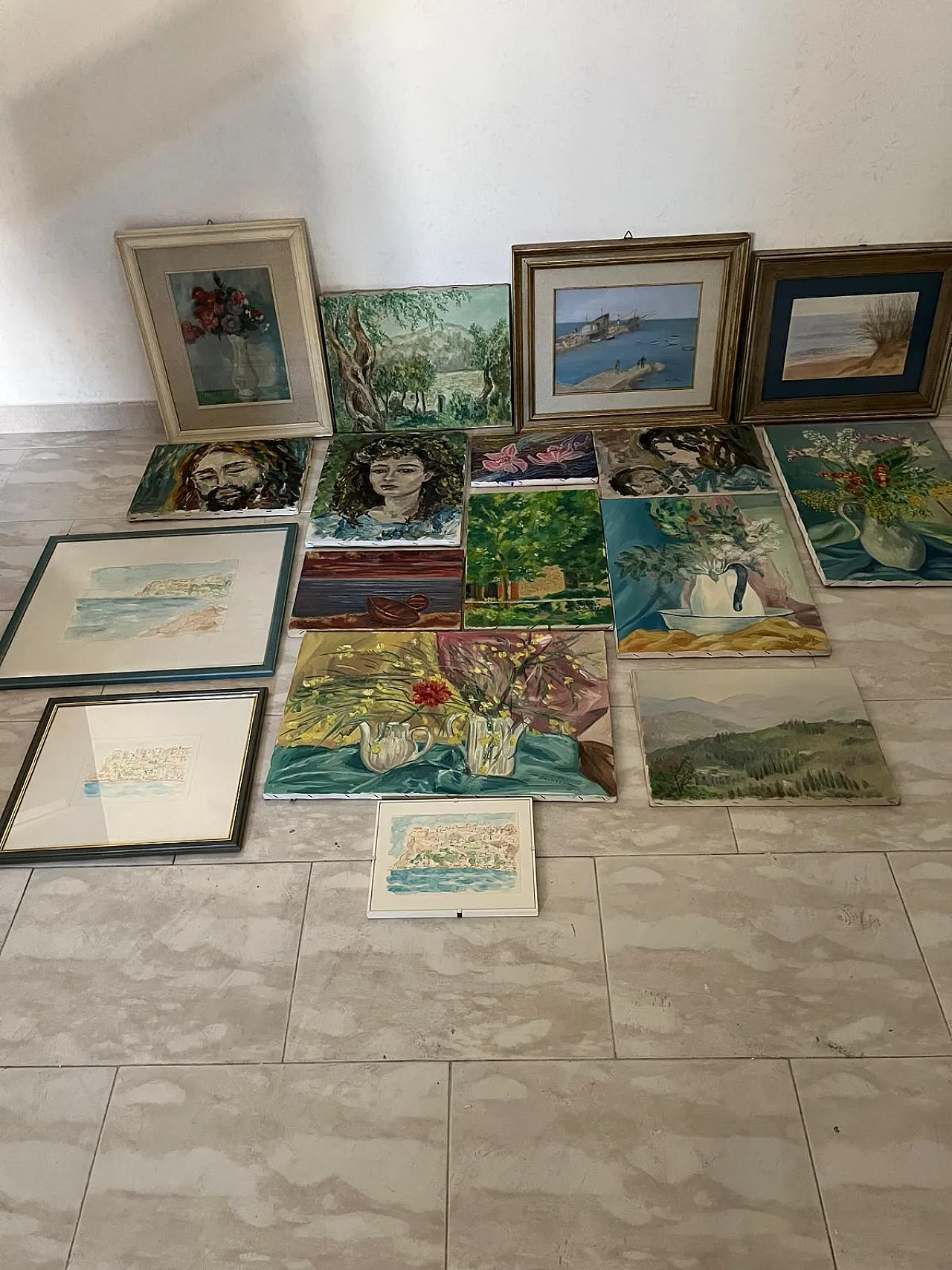 Quadri d’Autore di Brunella De Filippis e Altri olio e acquerelli, 70s 1