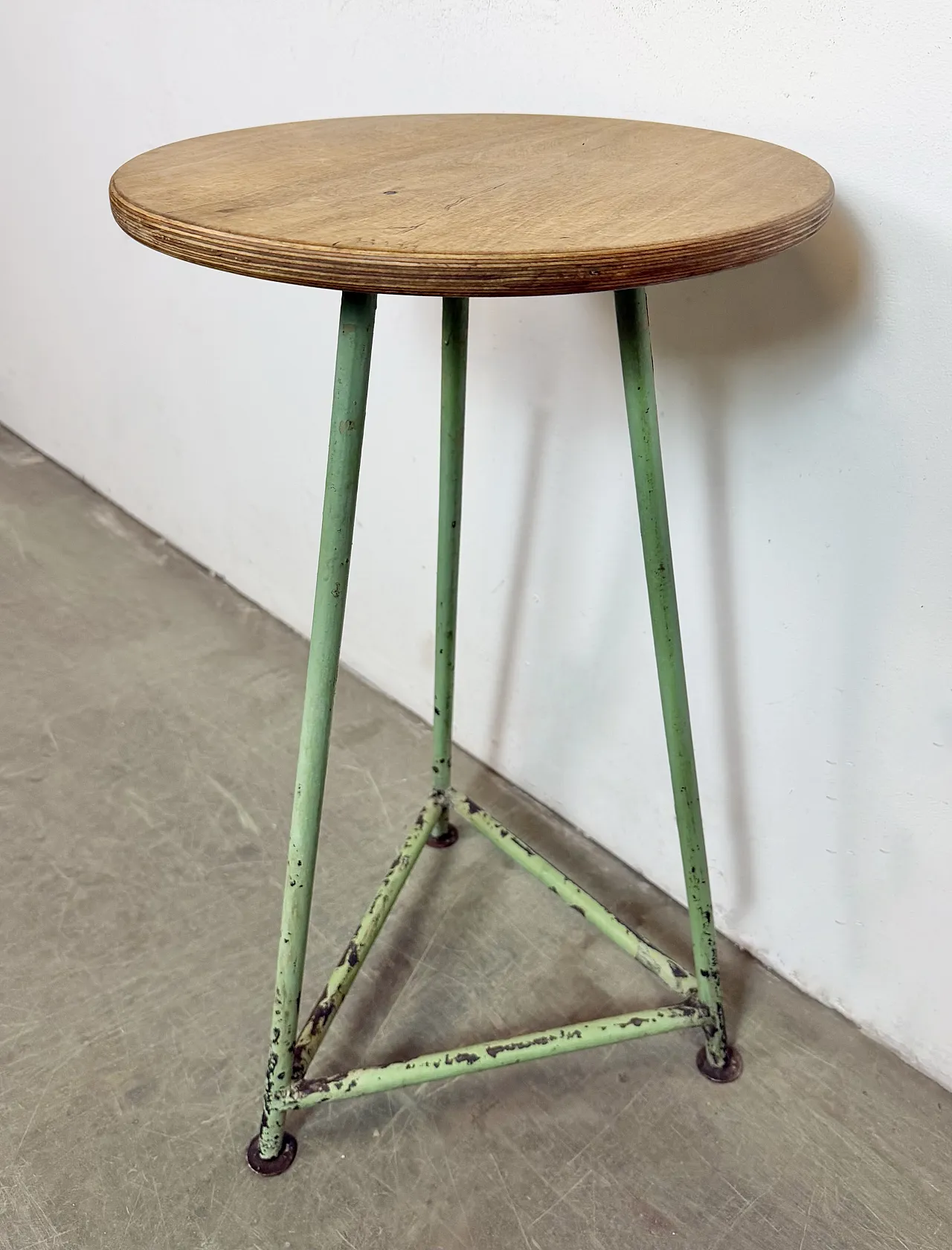 Green Industrial Workshop Stool, 1960s 6