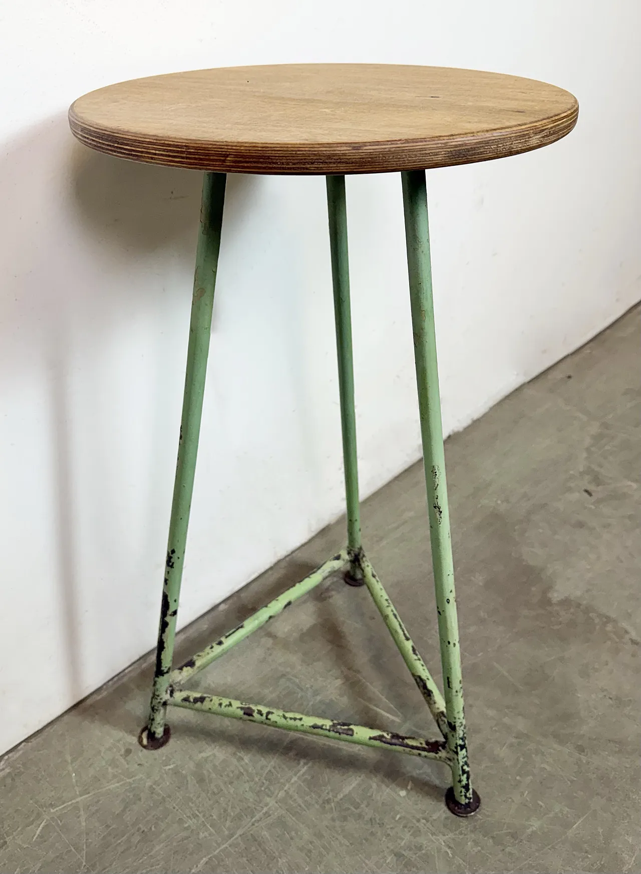 Green Industrial Workshop Stool, 1960s 7