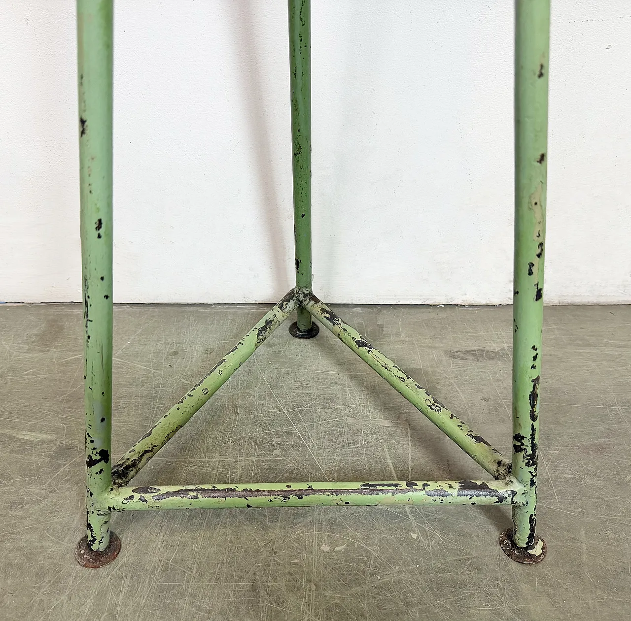 Green Industrial Workshop Stool, 1960s 11