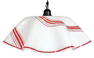 Vintage Glass Ceiling Light, 1970s