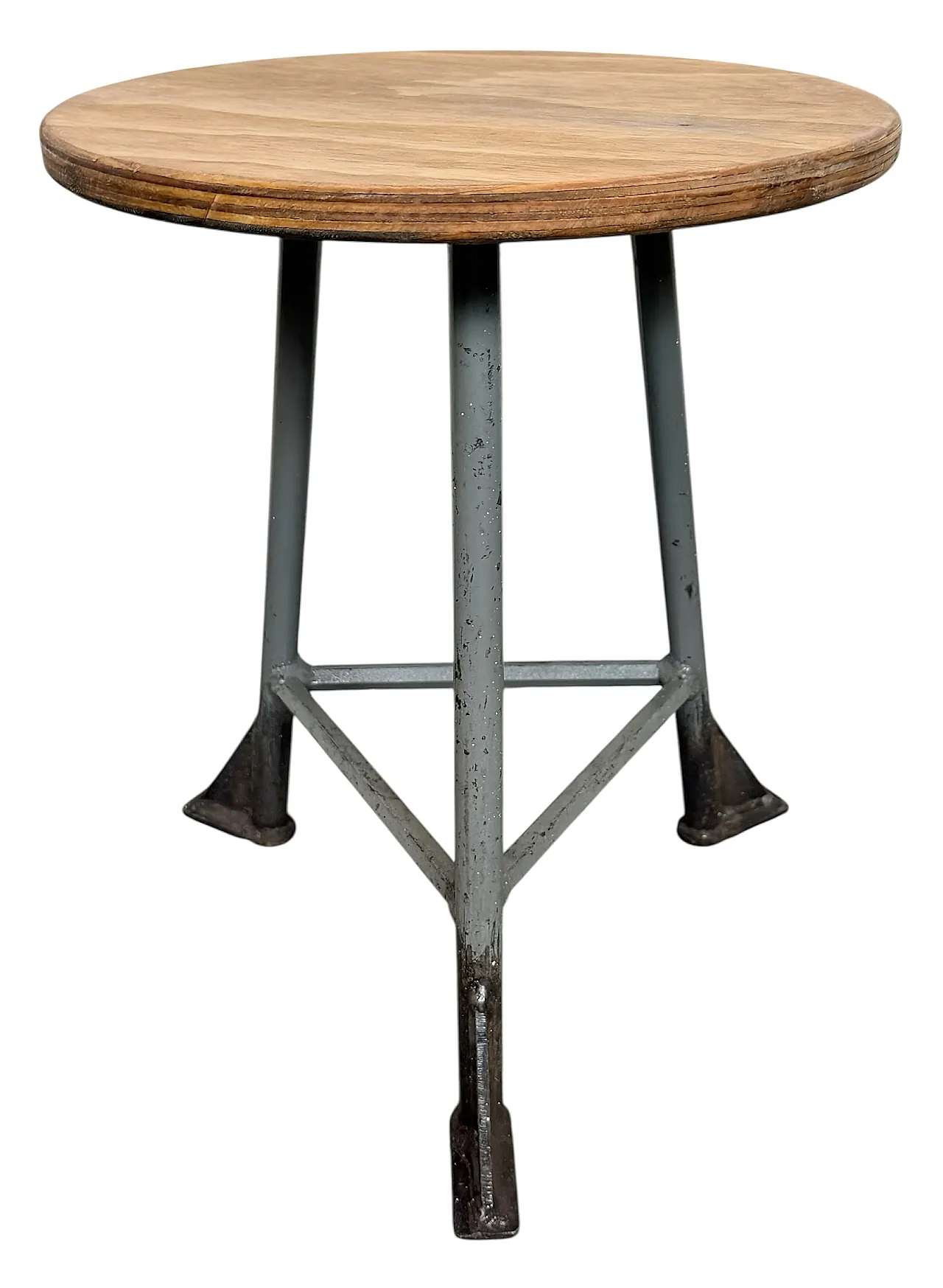 Grey Industrial Workshop Stool, 1960s 1