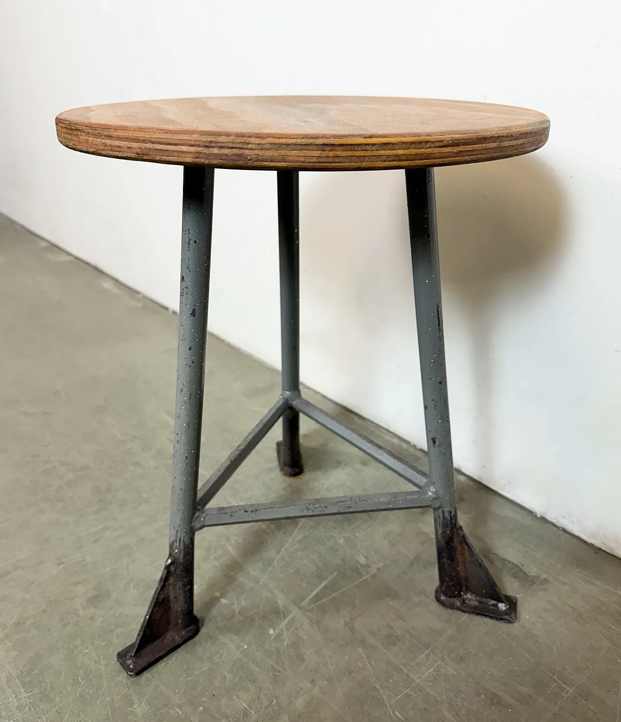 Grey Industrial Workshop Stool, 1960s 7