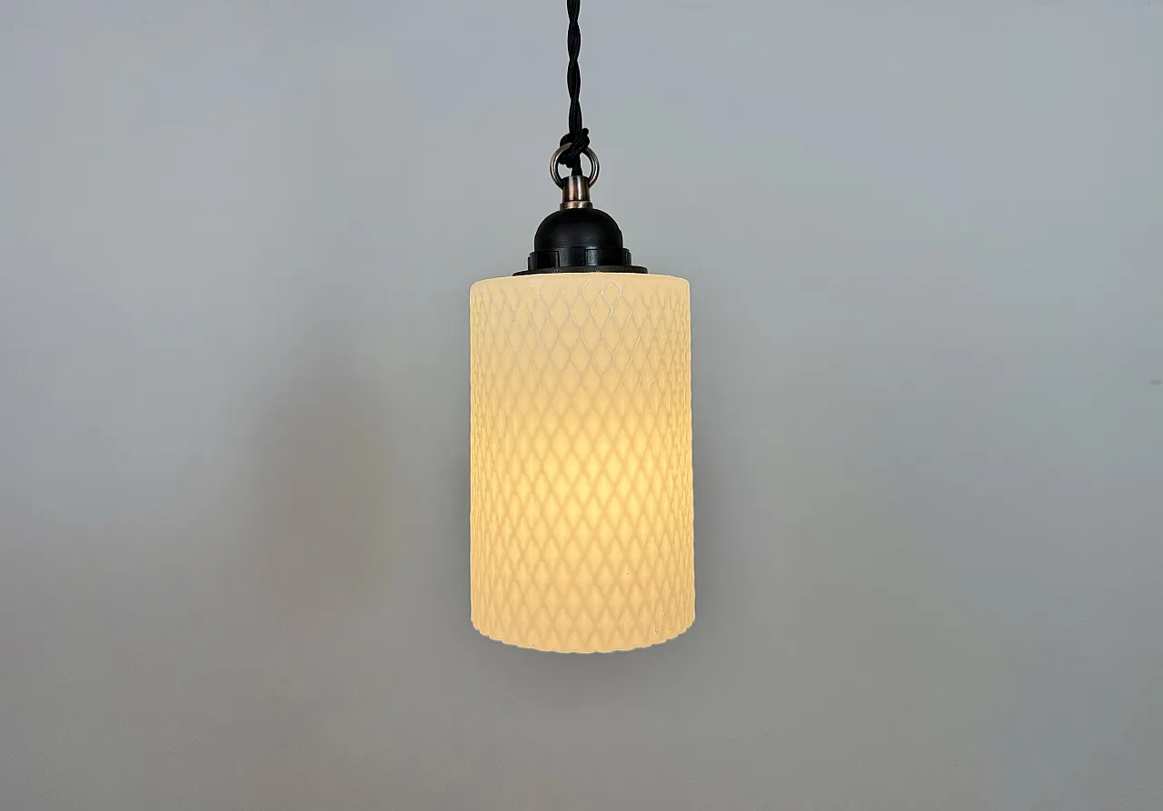 Lampada da soffitto vintage in vetro, anni '70 6