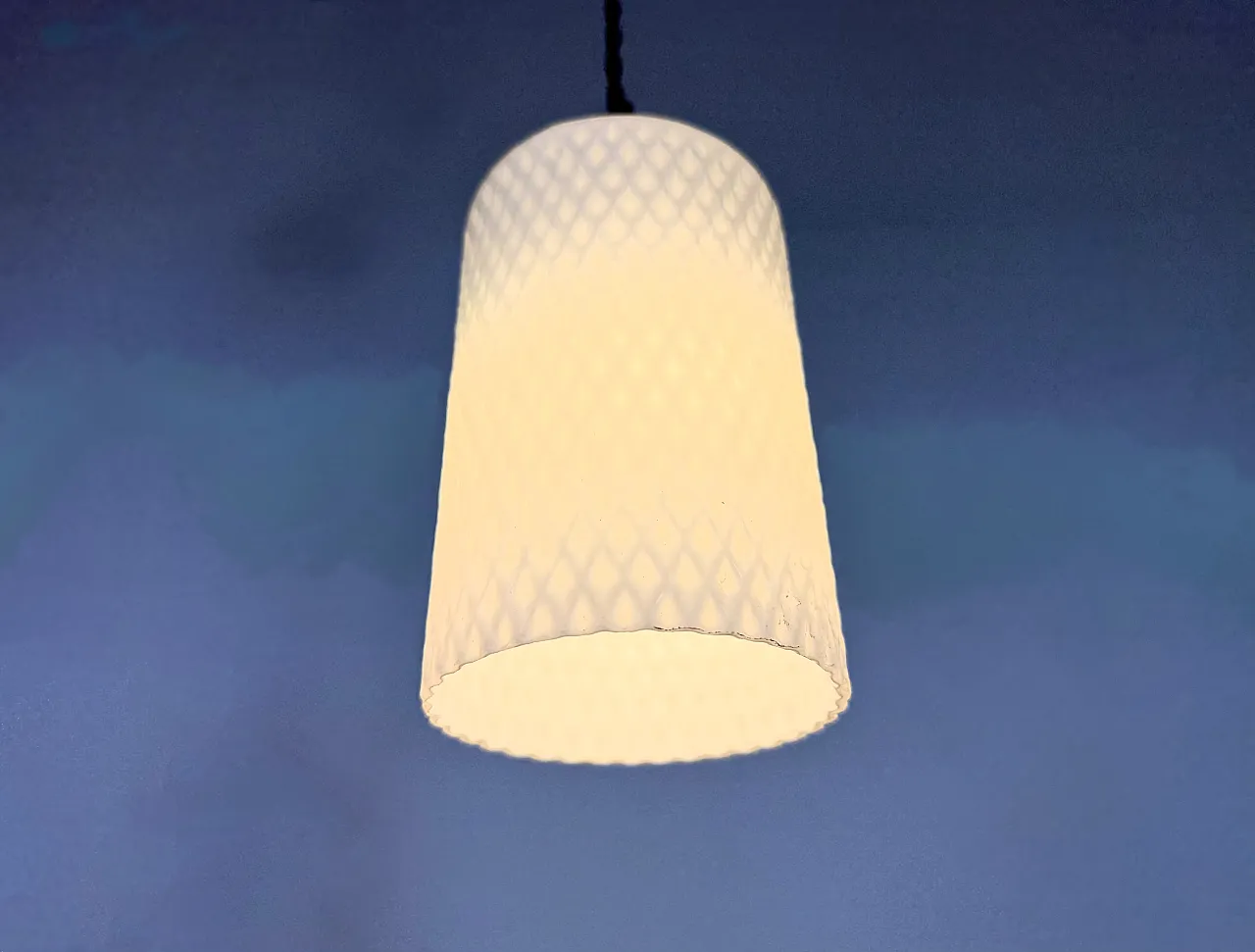 Lampada da soffitto vintage in vetro, anni '70 7