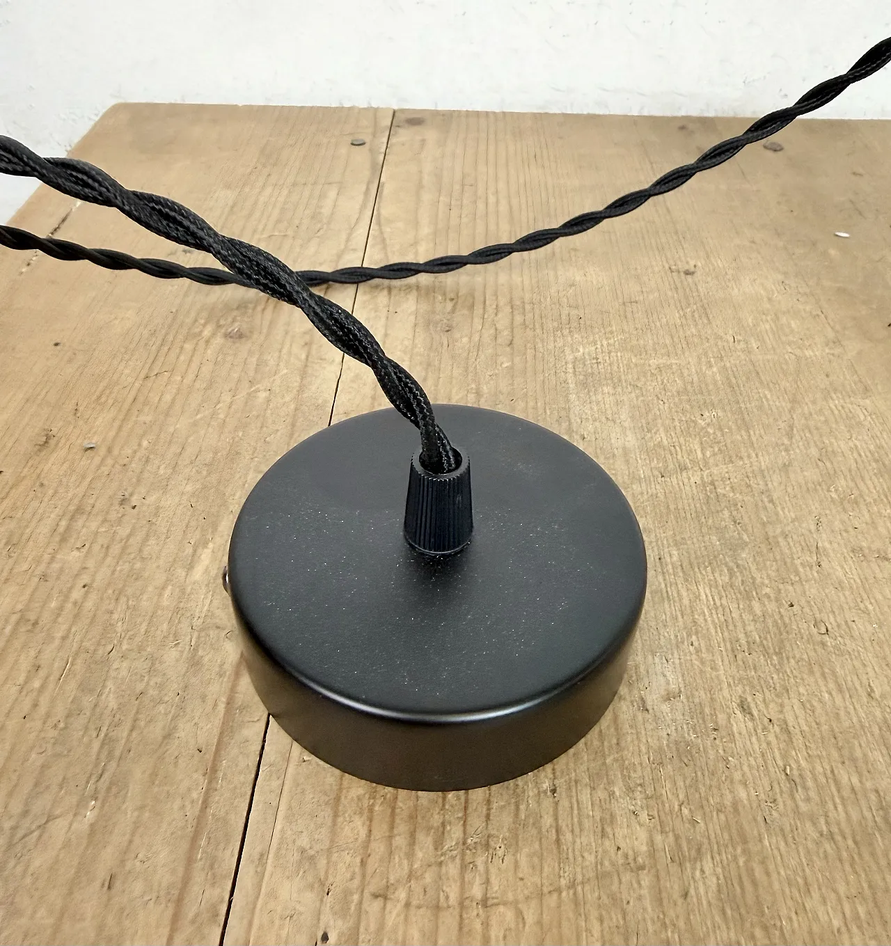 Lampada da soffitto vintage in vetro, anni '70 10