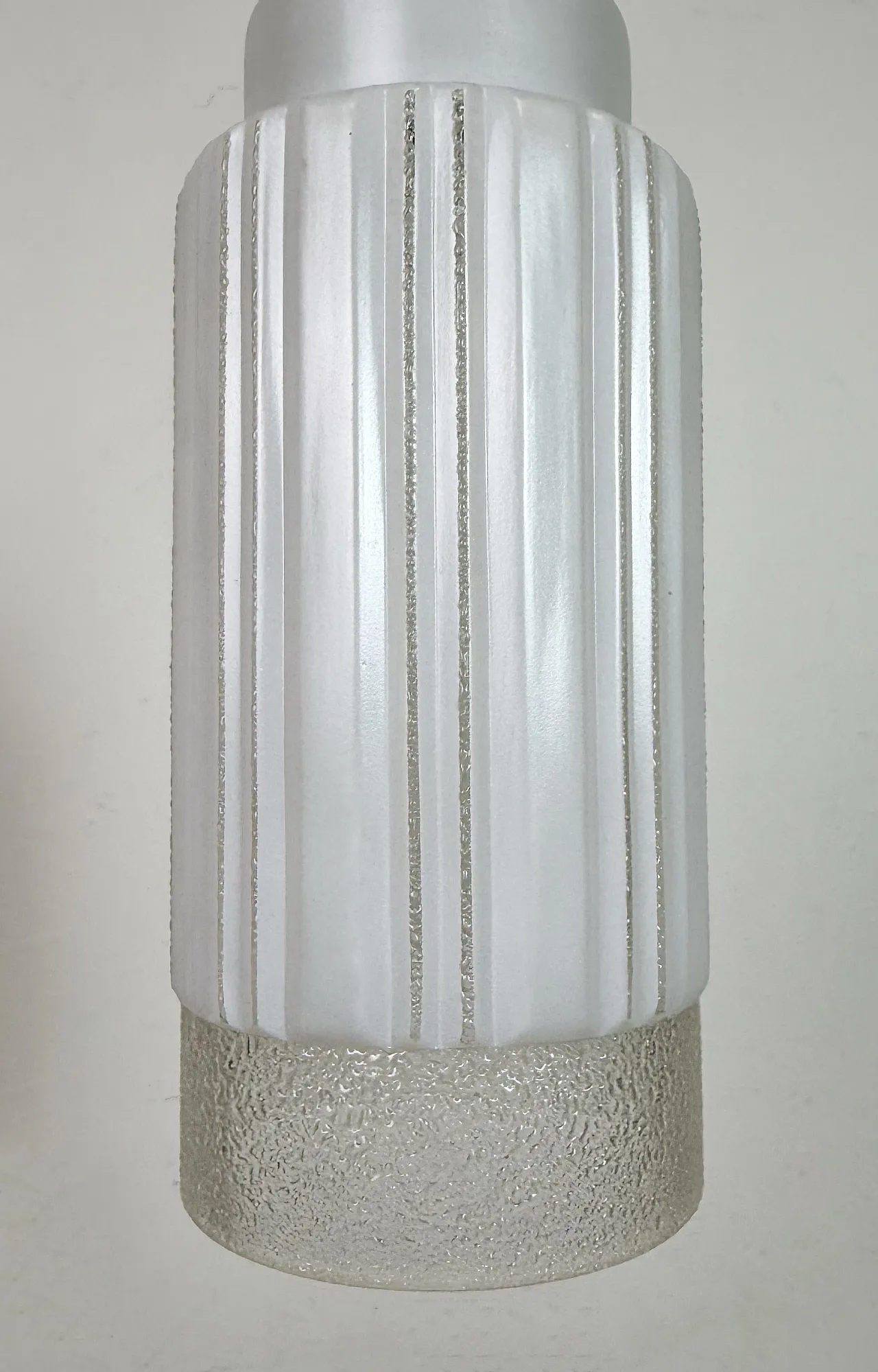 Lampada da soffitto vintage in vetro, anni '70 5