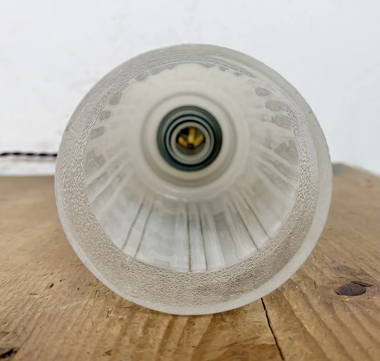 Lampada da soffitto vintage in vetro, anni '70 13