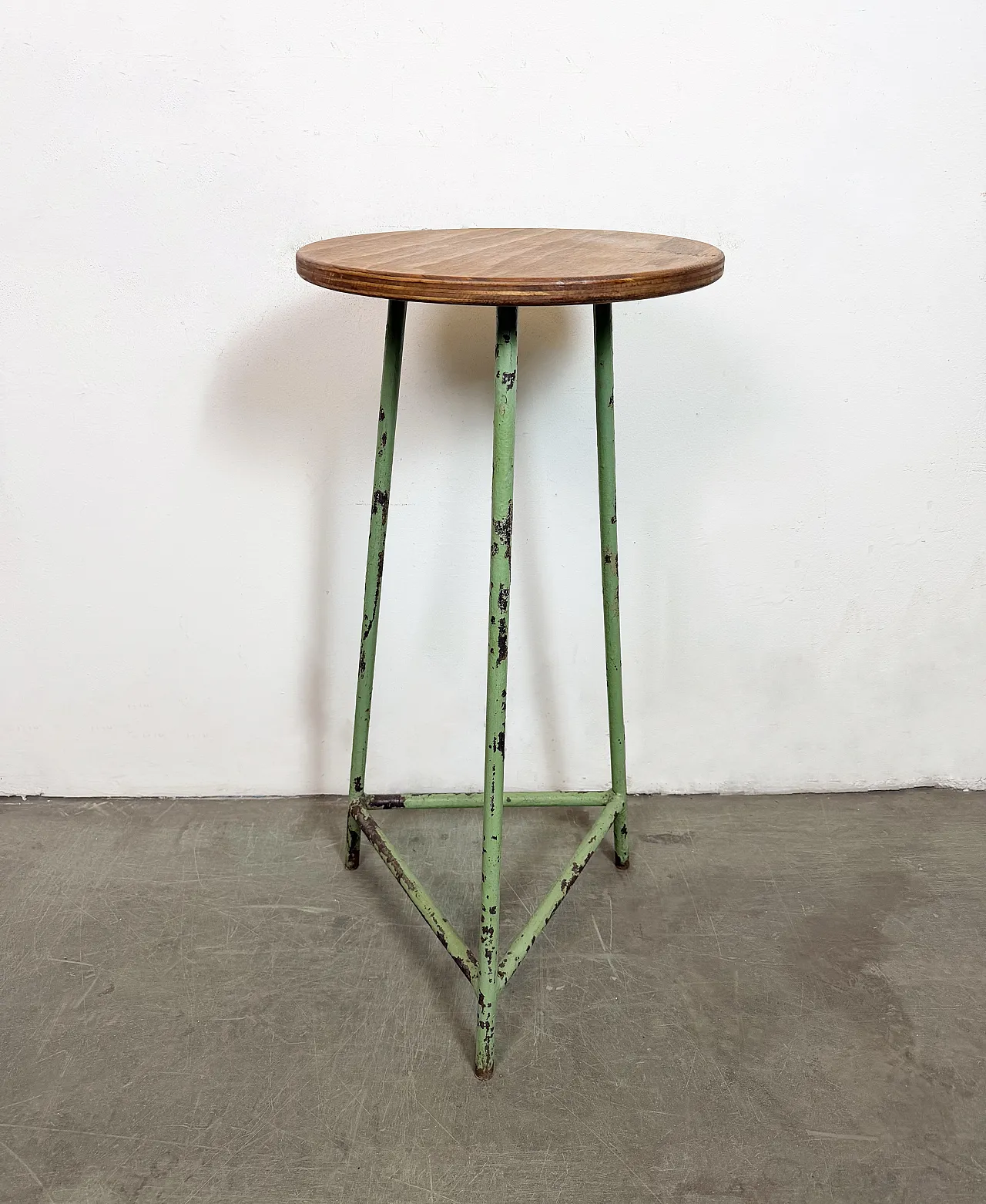 Green Industrial Workshop Stool, 1960s 2
