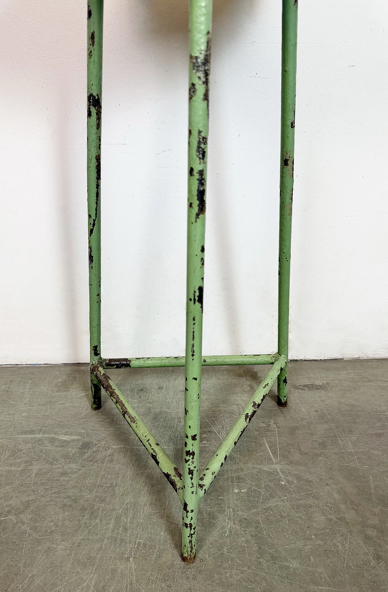 Green Industrial Workshop Stool, 1960s 4