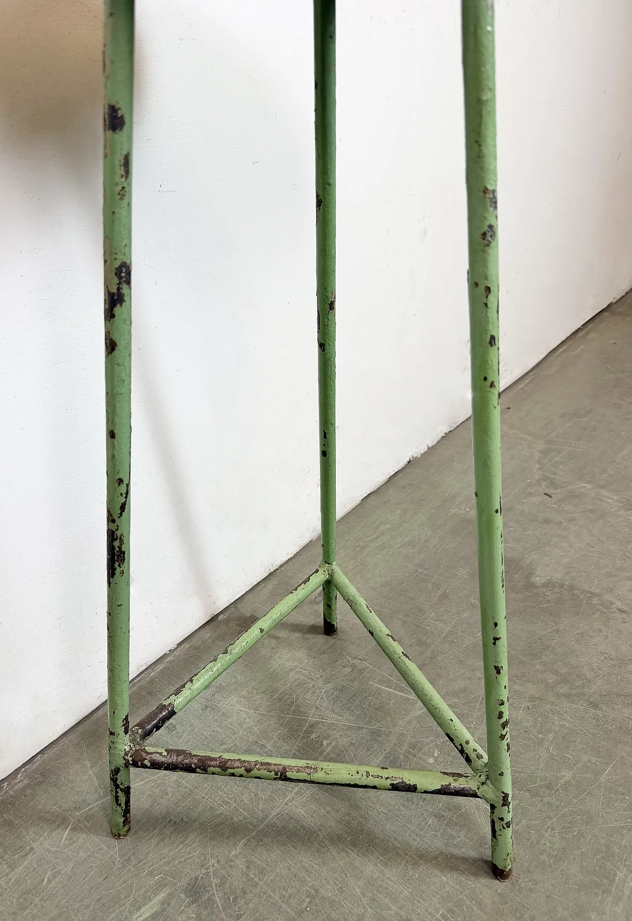 Green Industrial Workshop Stool, 1960s 9