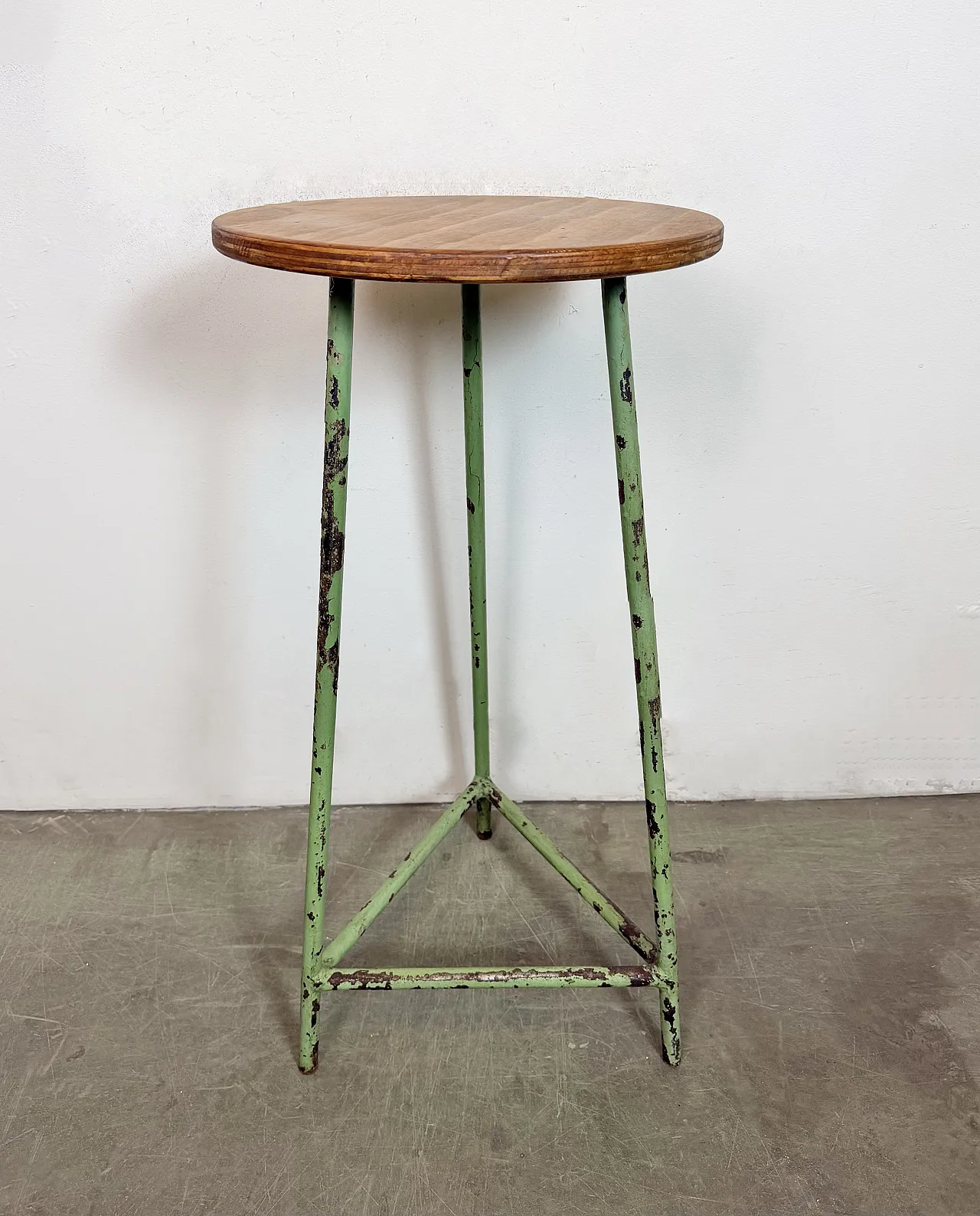 Green Industrial Workshop Stool, 1960s 10