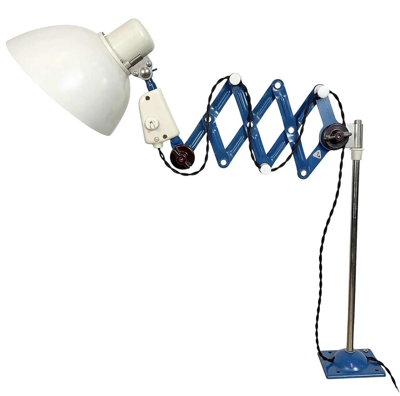 Industrial East German Scissor Lamp from VEB Zweckleuchtenbau Dresden 1