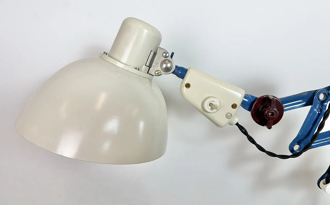 Industrial East German Scissor Lamp from VEB Zweckleuchtenbau Dresden 8