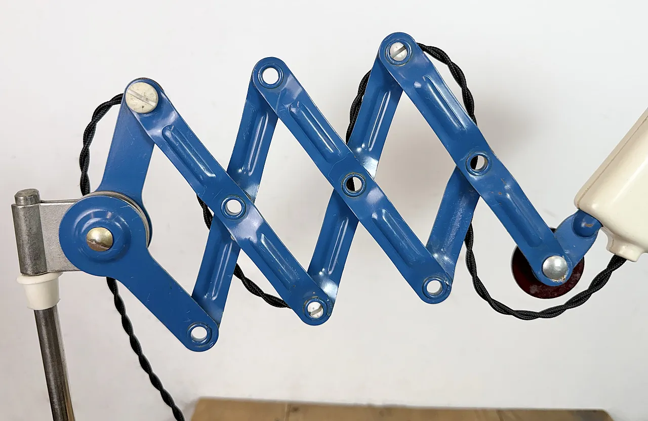 Industrial East German Scissor Lamp from VEB Zweckleuchtenbau Dresden 17