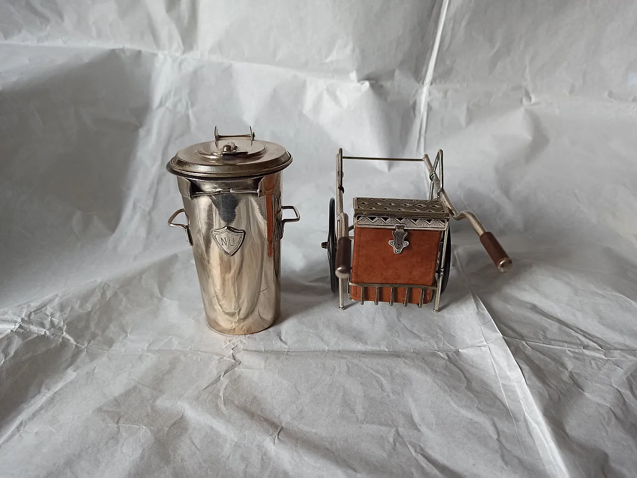 Match trolley and cigarette bin, 70s 10