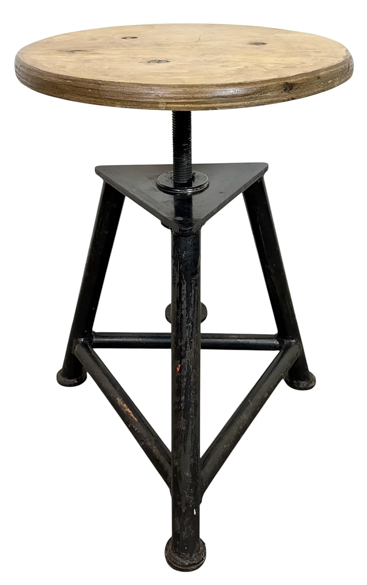 Black Industrial Workshop Swivel Stool, 1960s 1