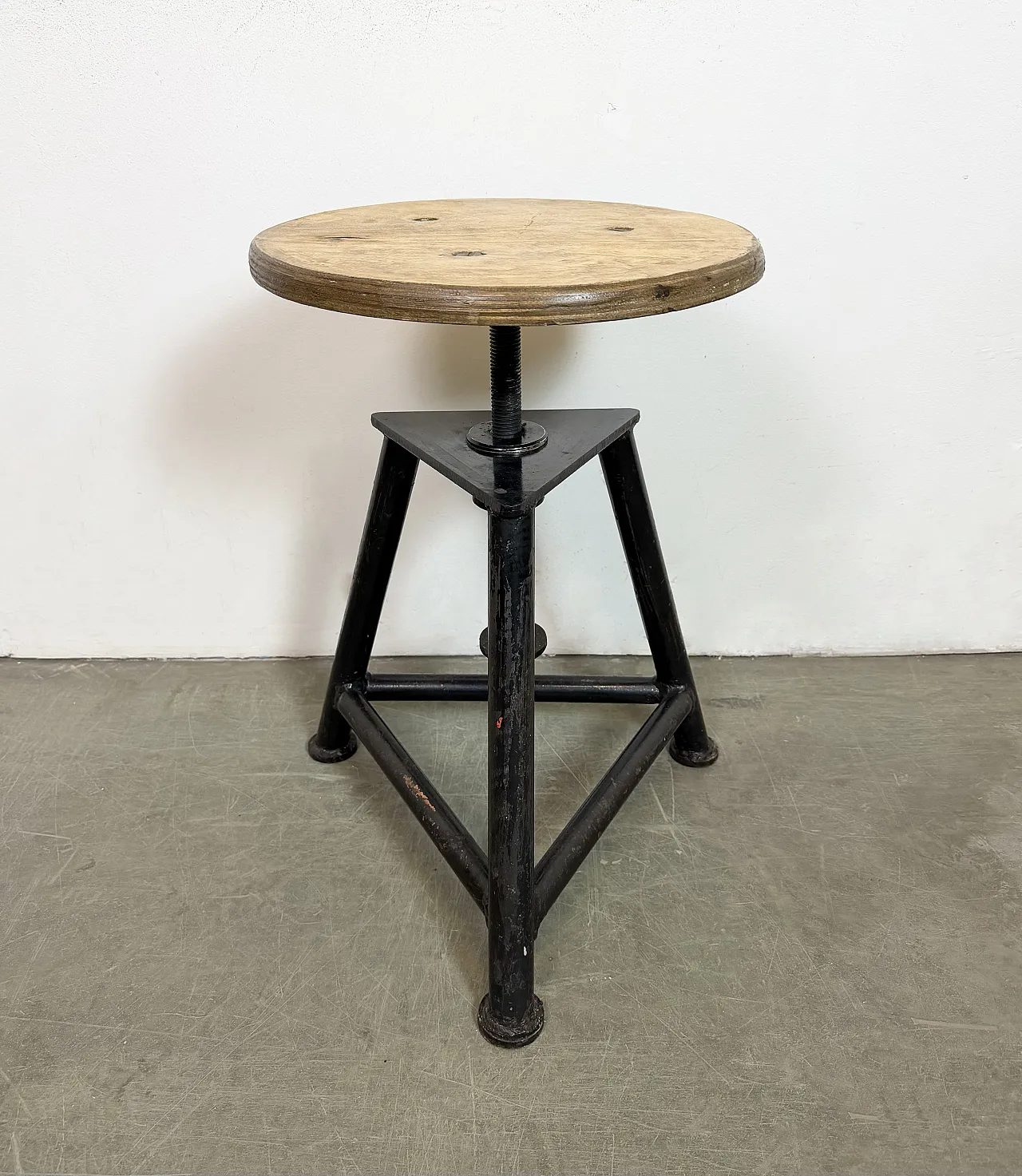 Black Industrial Workshop Swivel Stool, 1960s 2