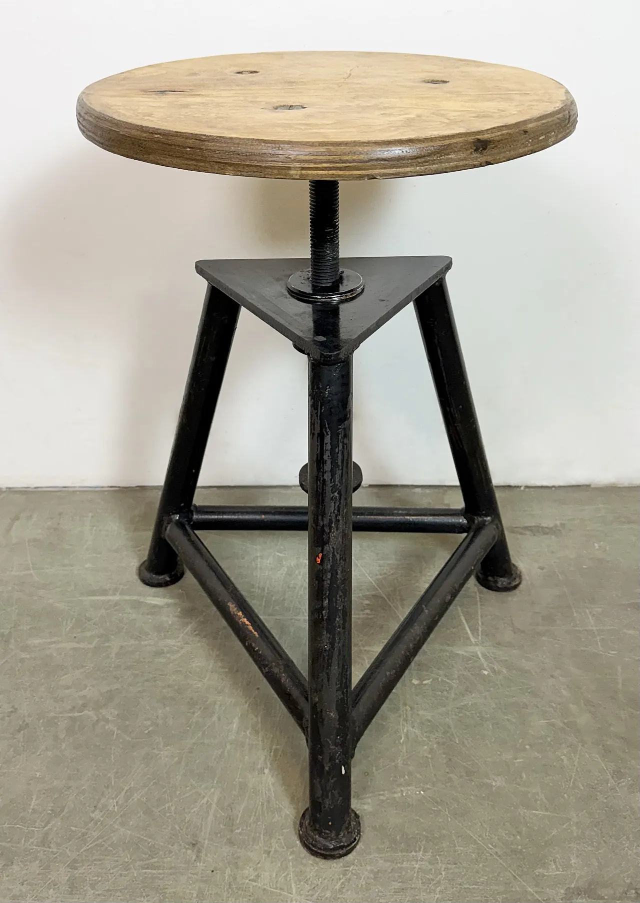 Black Industrial Workshop Swivel Stool, 1960s 3