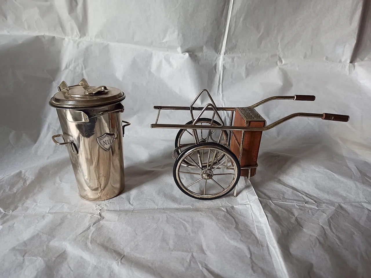 Match trolley and cigarette bin, 70s 12
