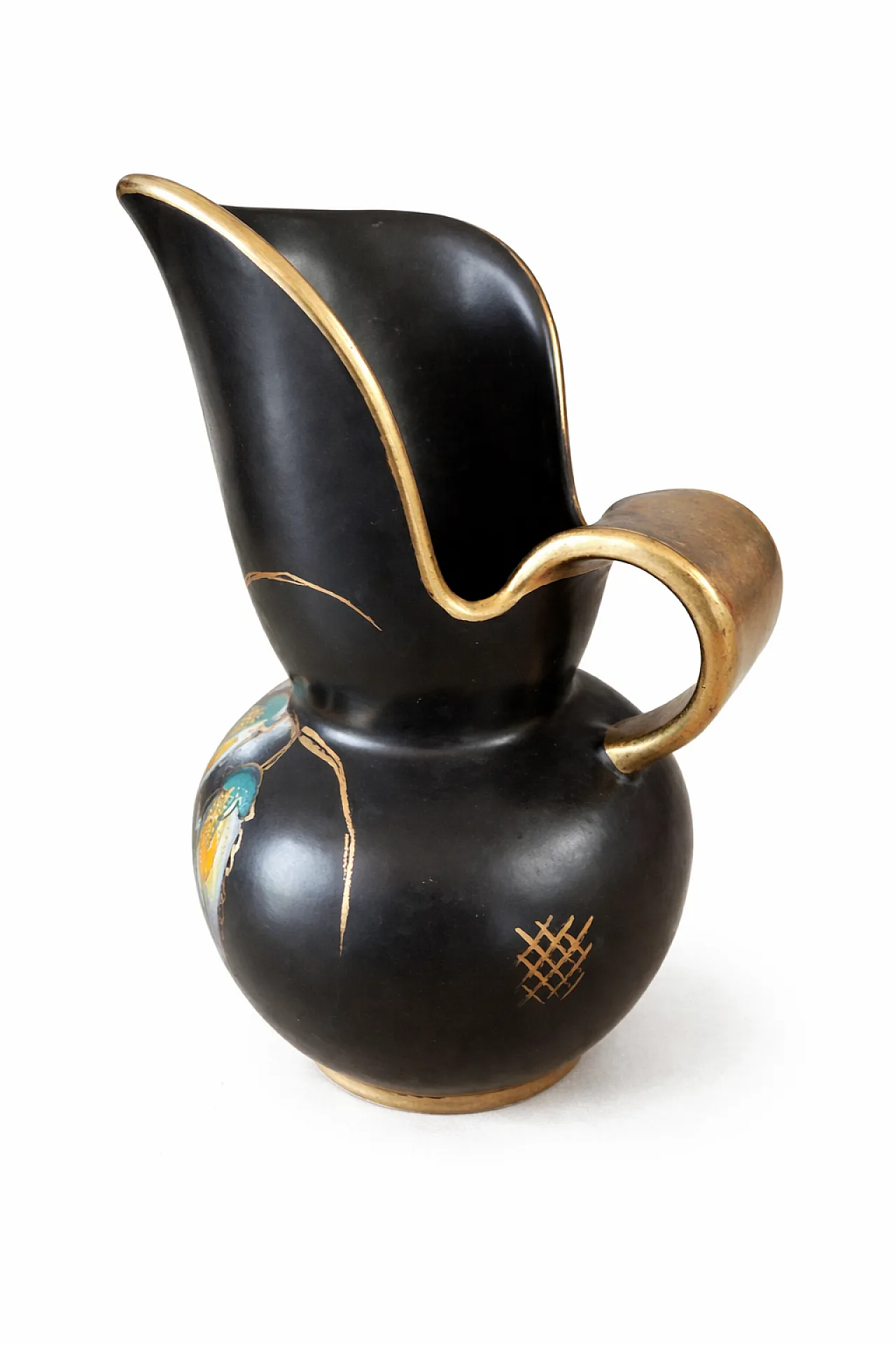 Art Deco Regina Gouda Nora Jug Vase Hand-Painted, 1930 2