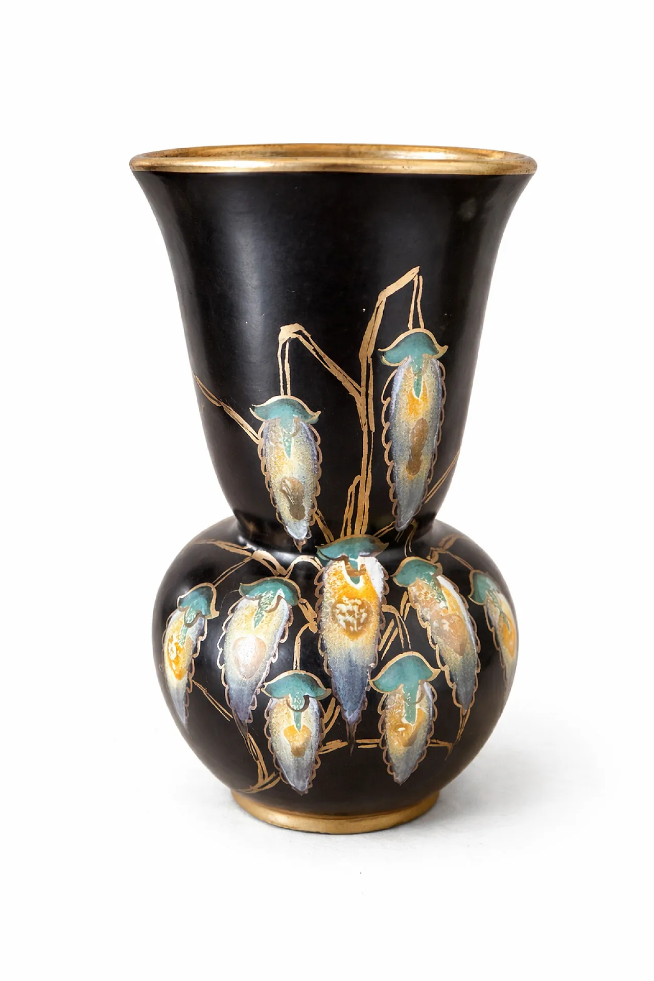 Art Deco Regina Gouda Nora Jug Vase Hand-Painted, 1930 3