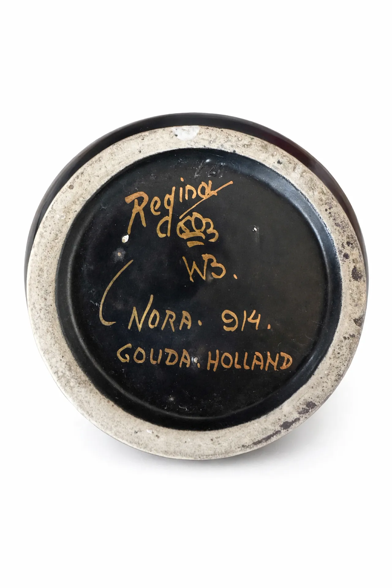 Art Deco Regina Gouda Nora Jug Vase Hand-Painted, 1930 5