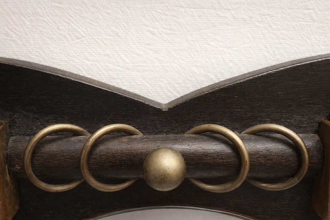 Secchio Art Déco Amsterdam con spazzole in rovere, anni '20 3