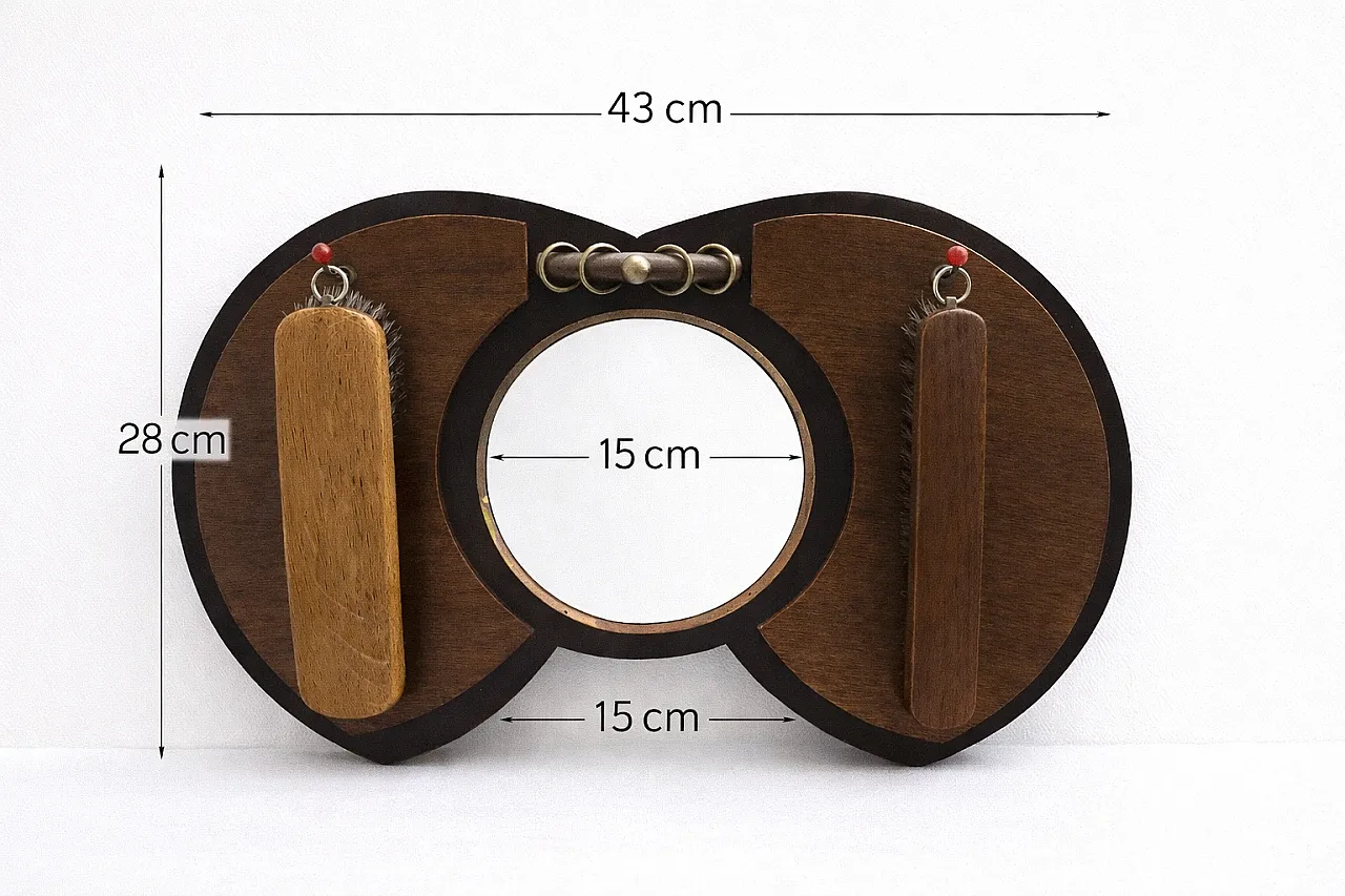 Secchio Art Déco Amsterdam con spazzole in rovere, anni '20 9