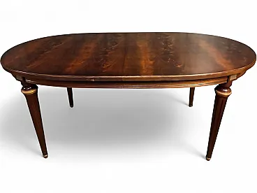 Tavolo ovale in stile inglese, anni '70