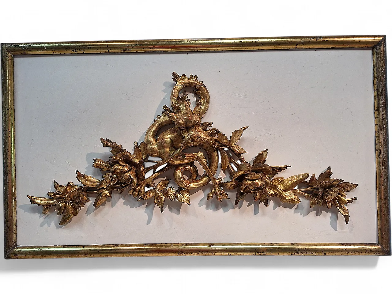 Gilded wooden dragon-shaped cymatium sculpture, late 19th century 25