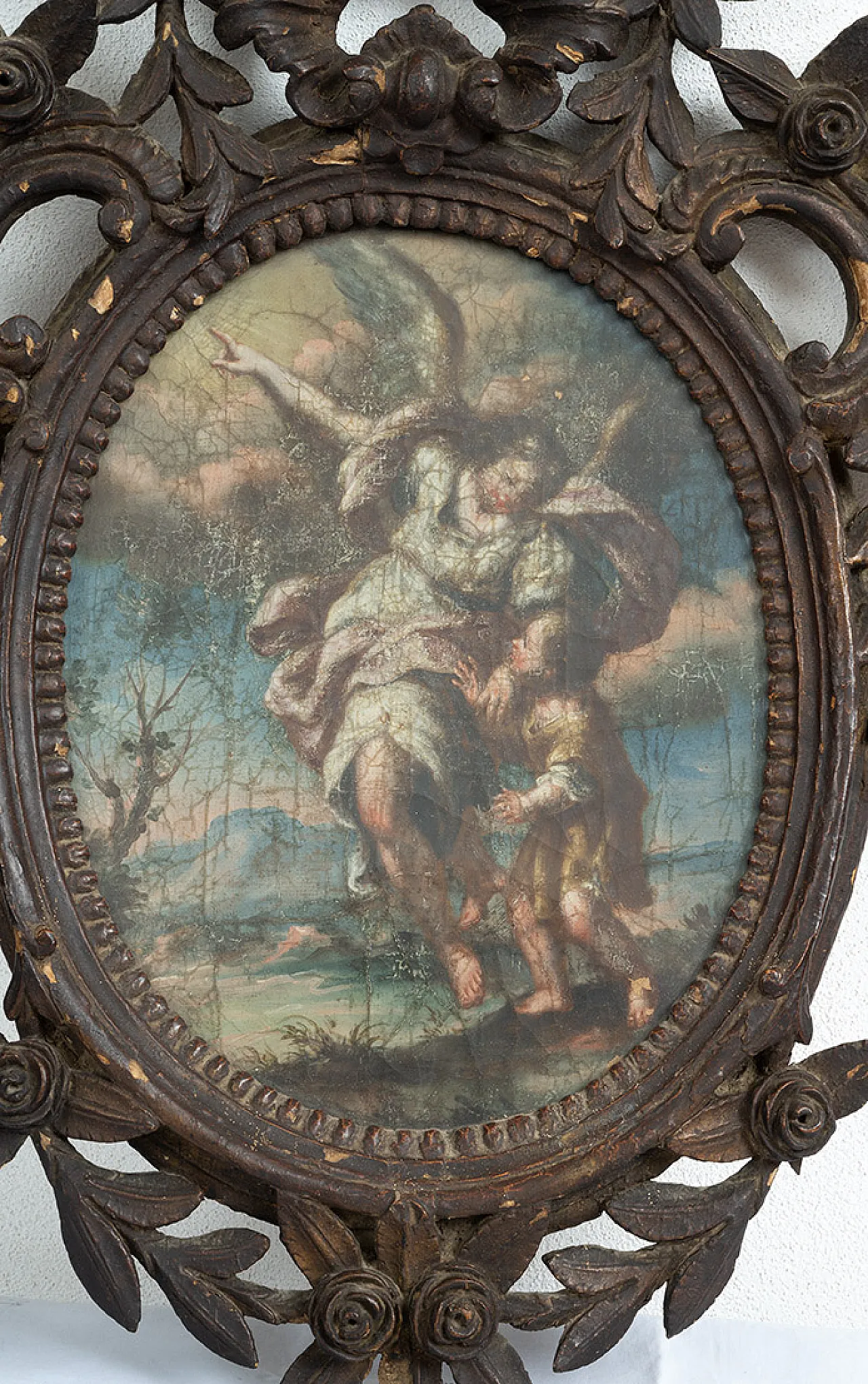 Pair of oil paintings on canvas, 18th century 2