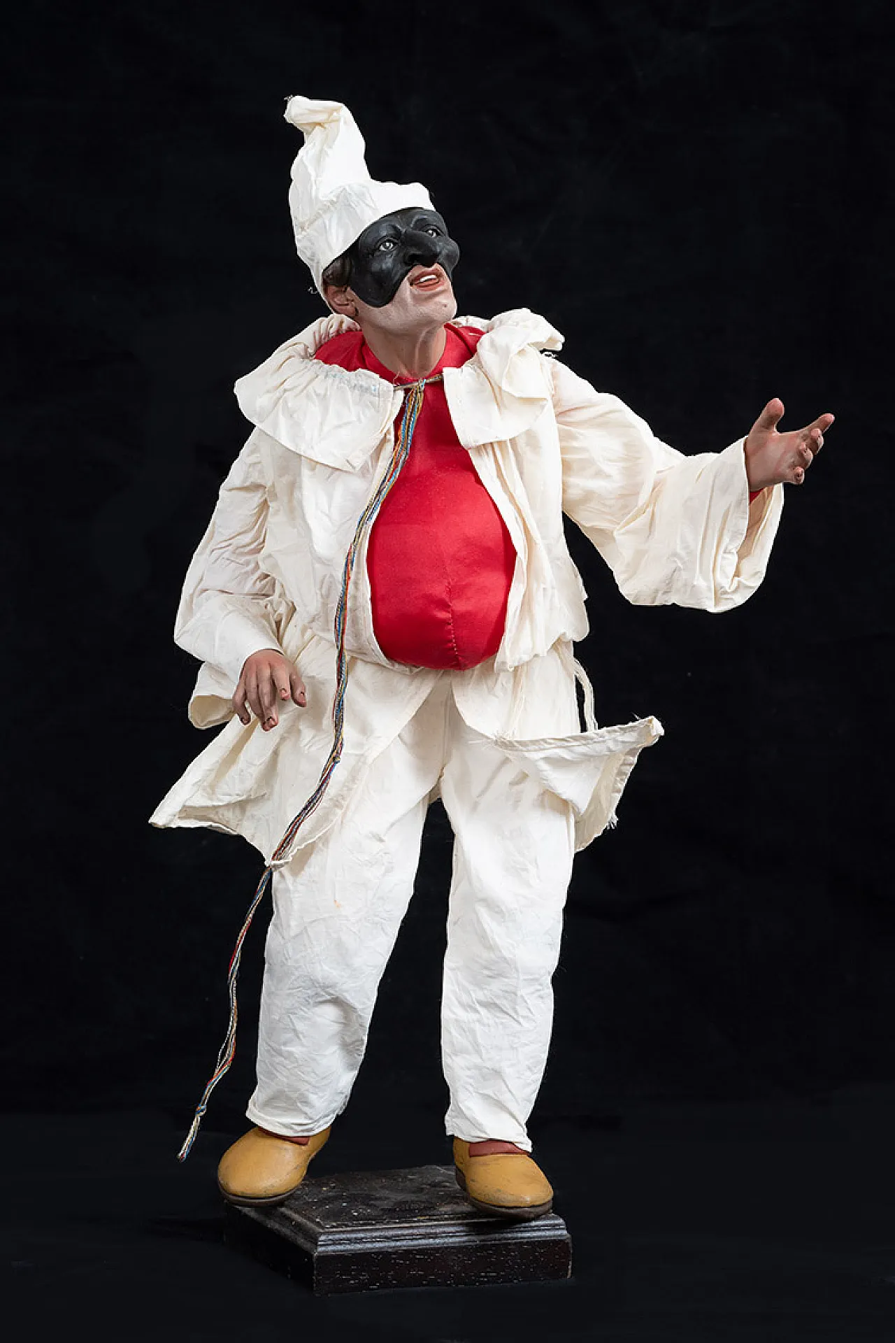 Sculpture depicting Pulcinella with a terracotta head, 2000s 1