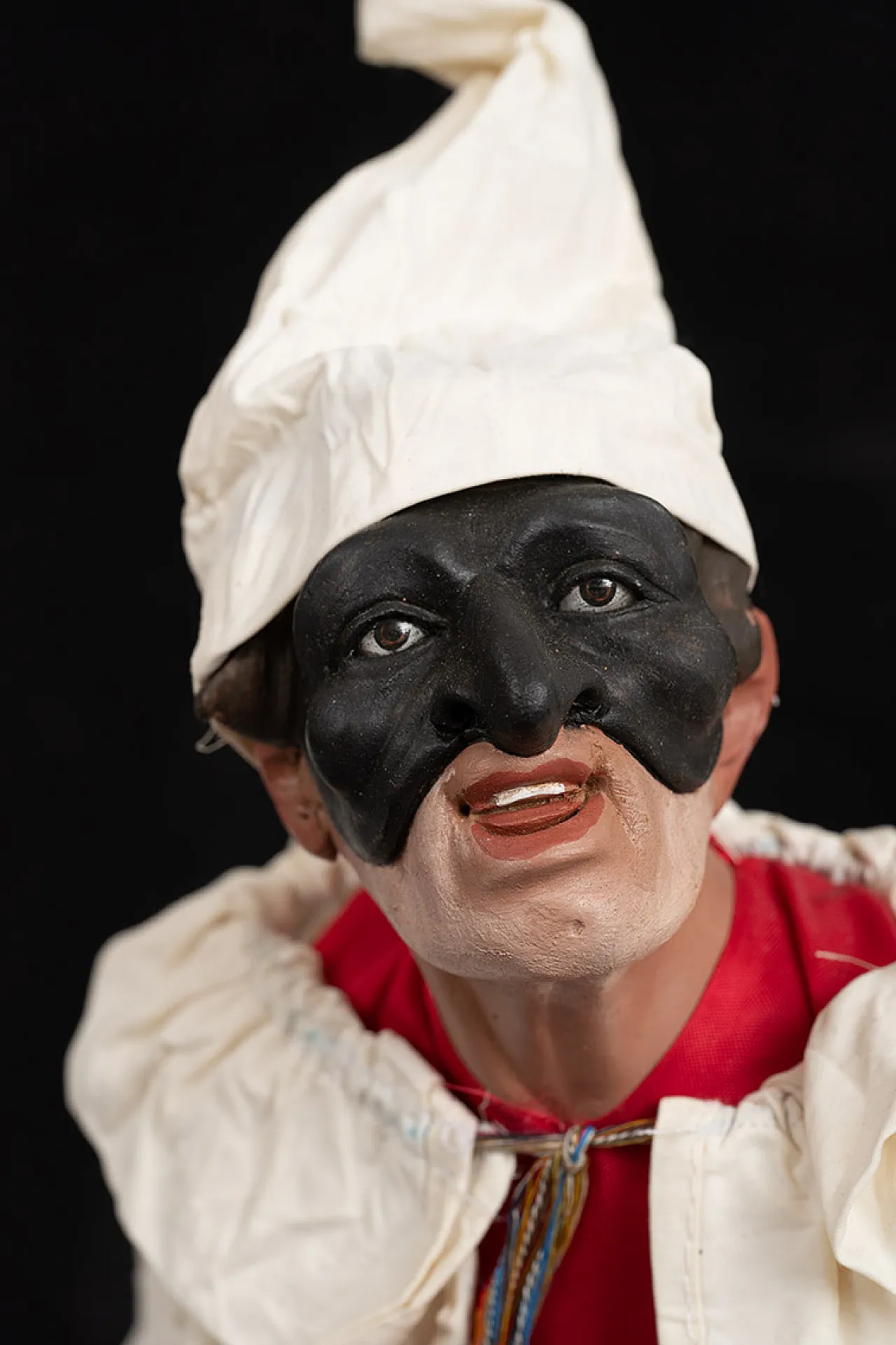 Sculpture depicting Pulcinella with a terracotta head, 2000s 2