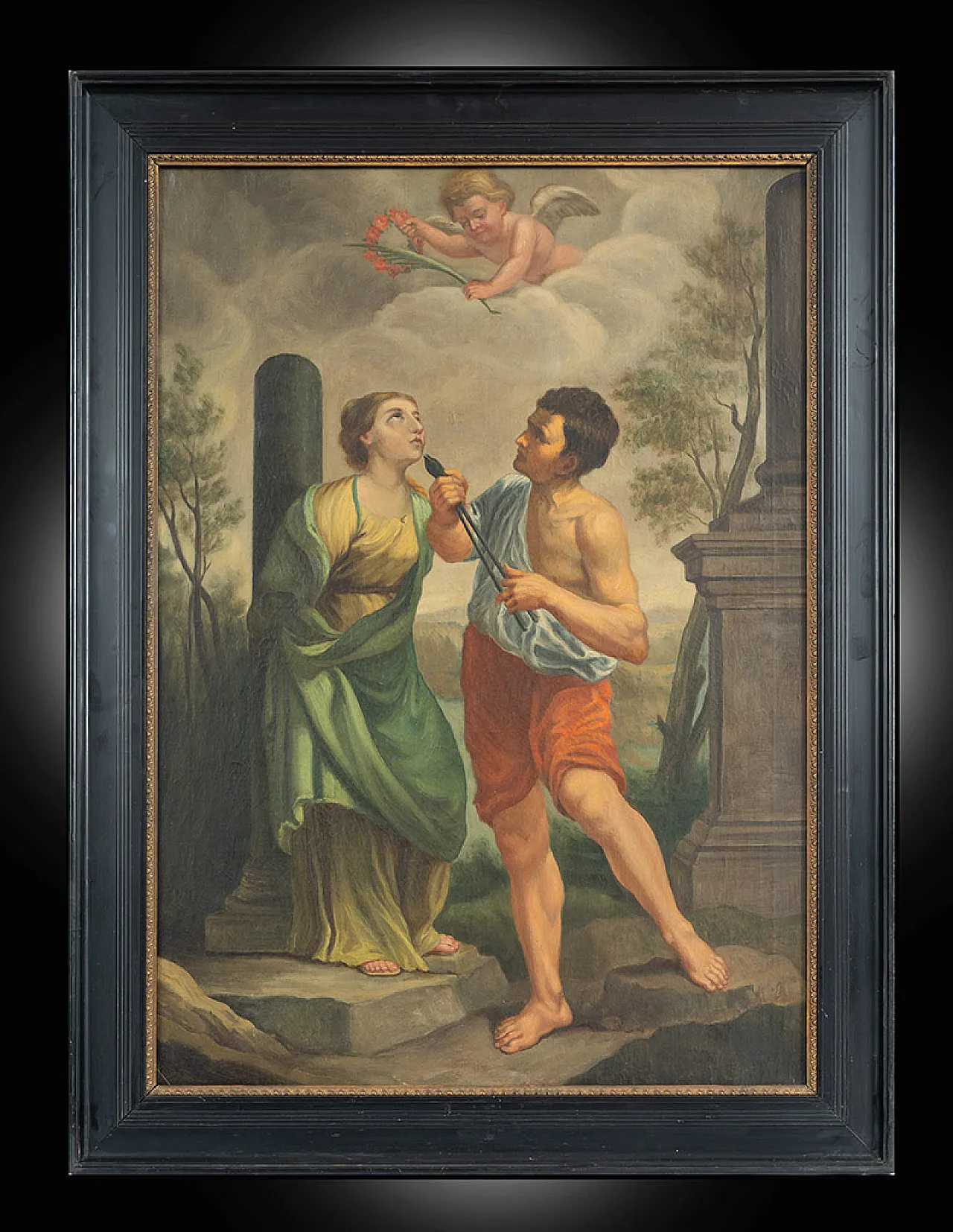Martyrdom of Santa Apolloni, oil on canvas, 18th century 1