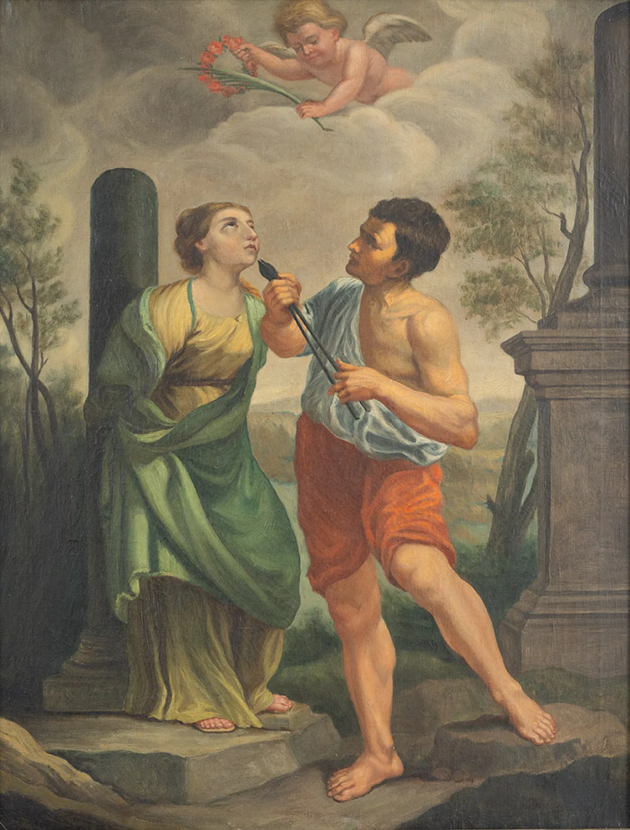 Martyrdom of Santa Apolloni, oil on canvas, 18th century 2