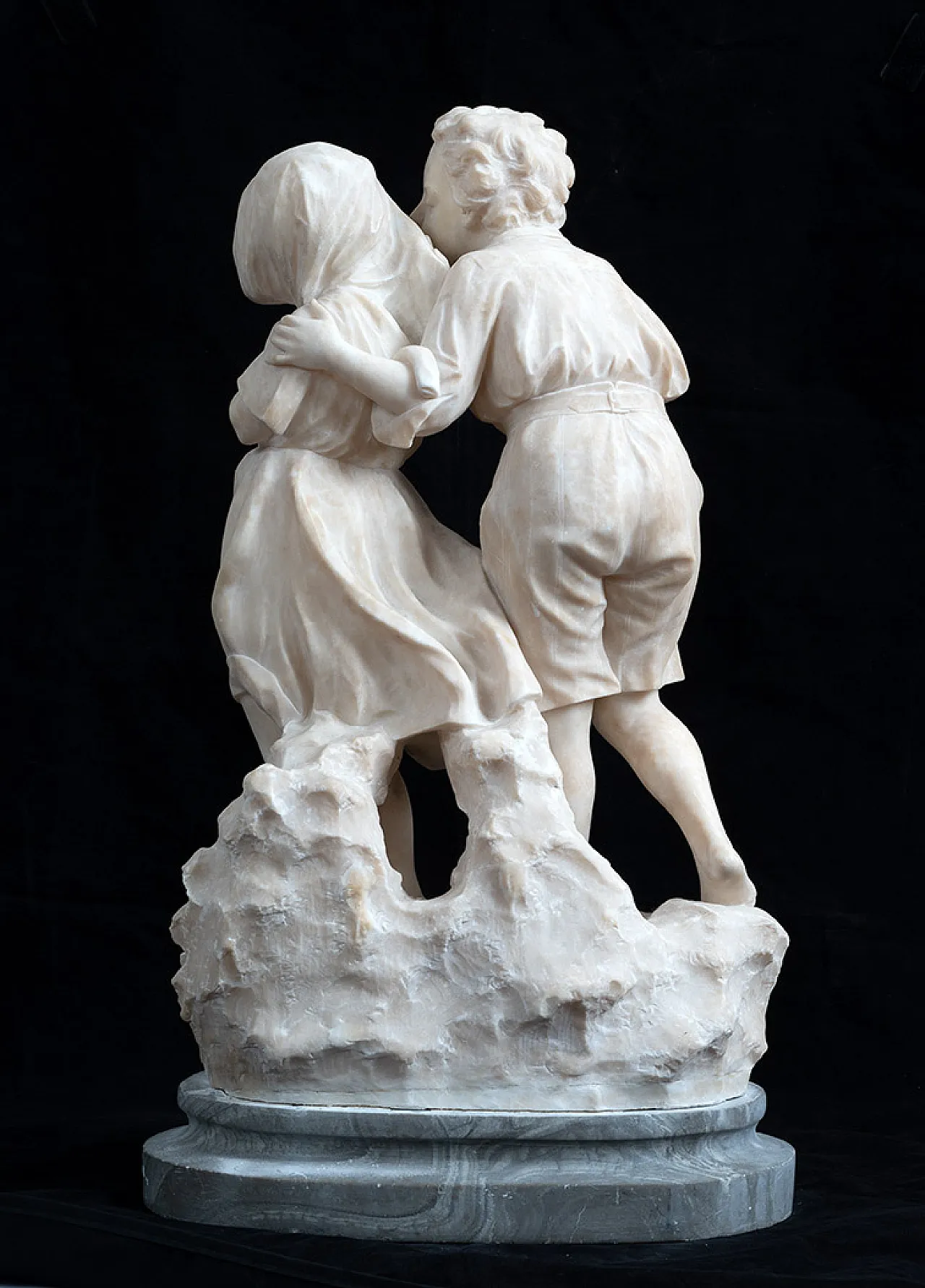 Alabaster sculpture by A.Del Perugio, 19th century 3