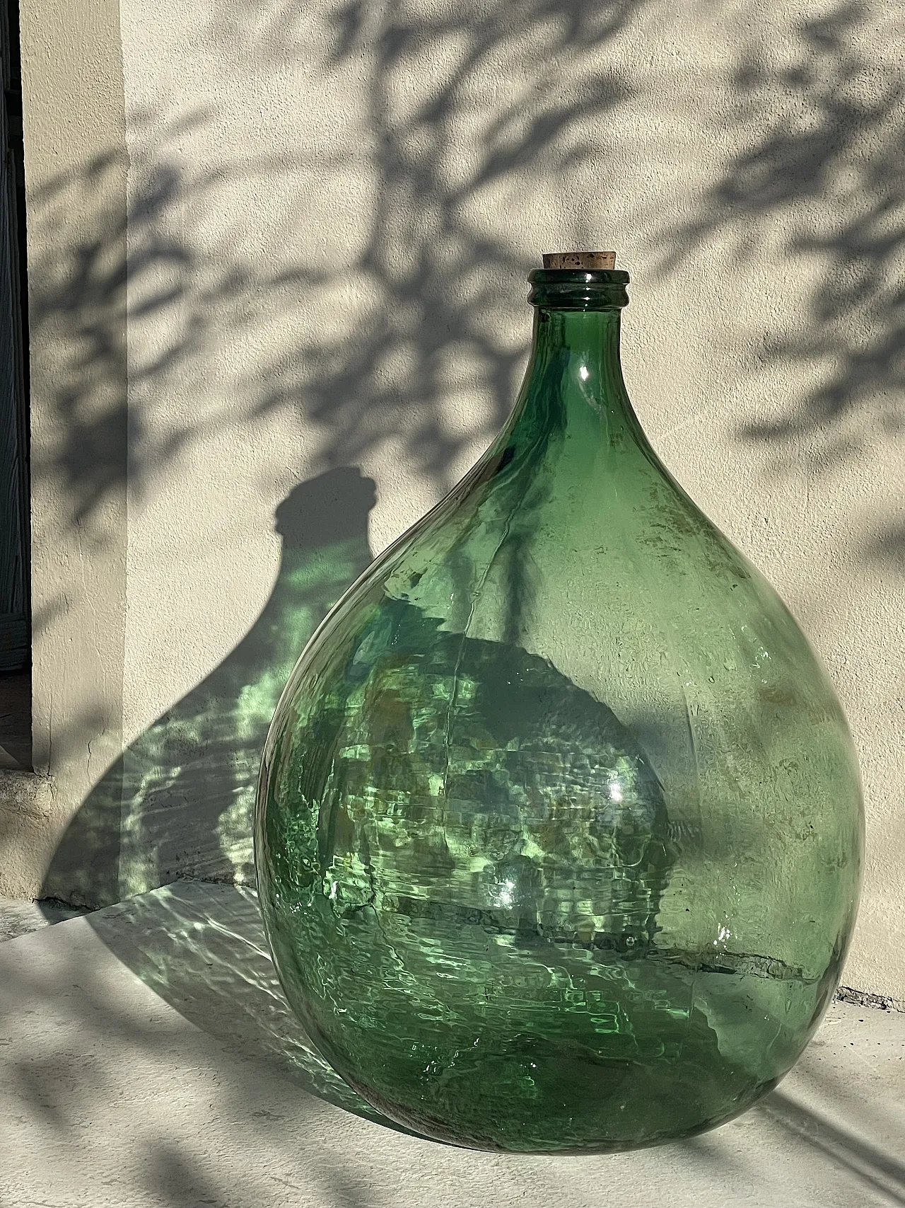 Bottiglia Damigiana Verde 20 disponibile per progetti, anni '30 2