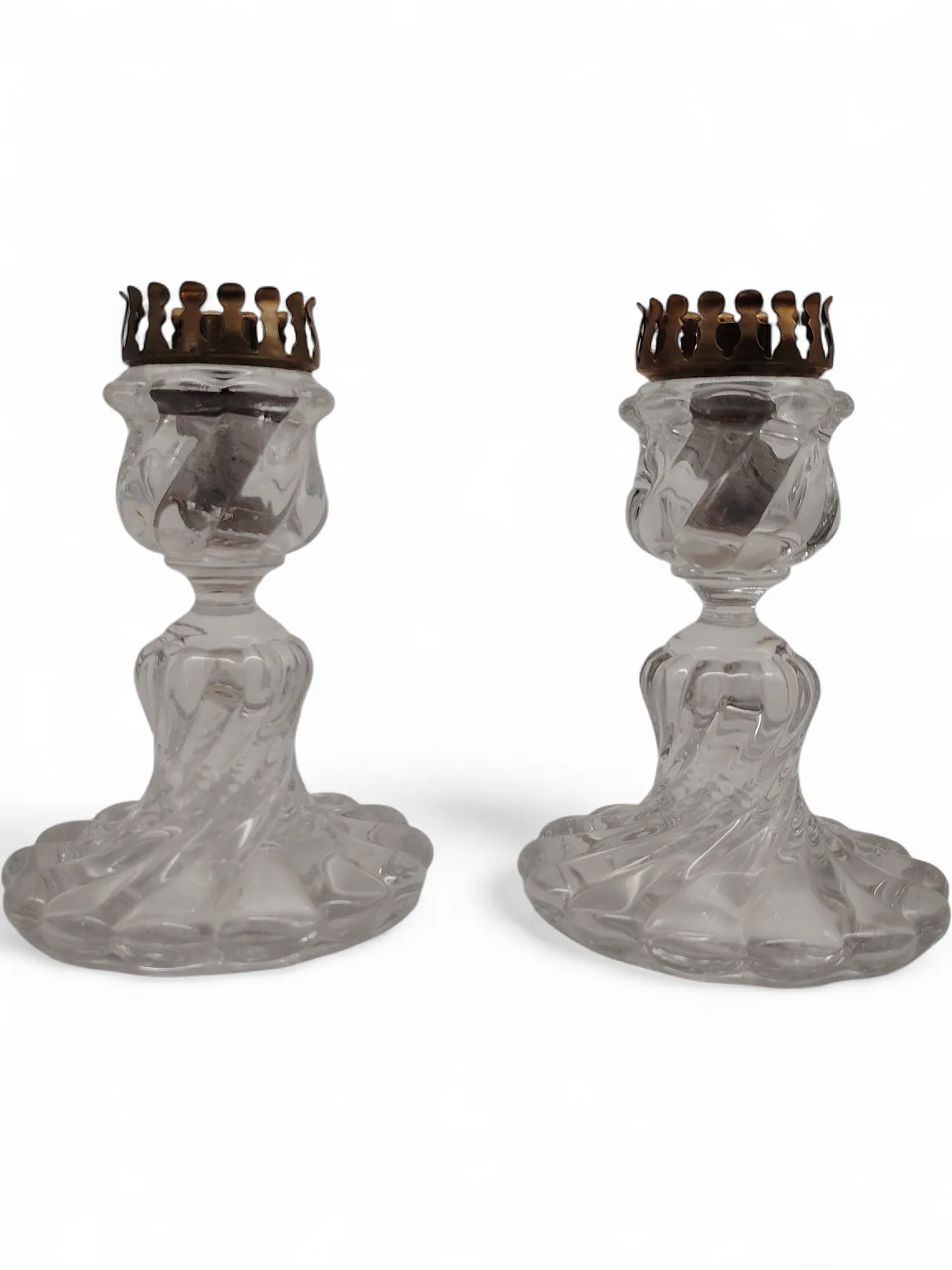 Coppia candelieri in cristallo Baccarat, anni '70 12