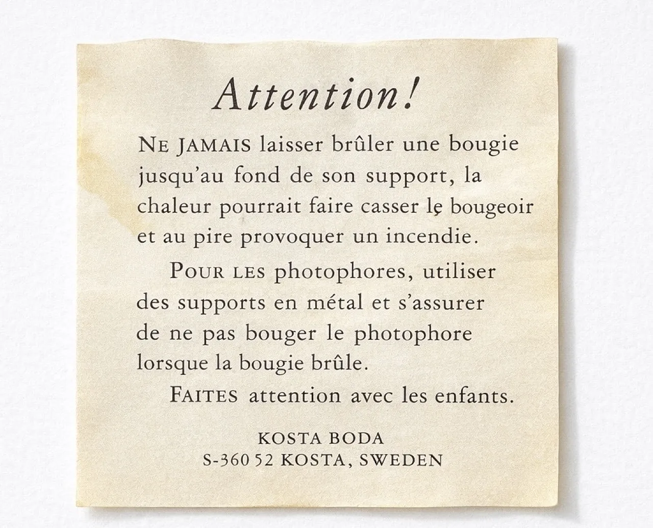 Crystal candleholder by Kosta Boda, 80s 9