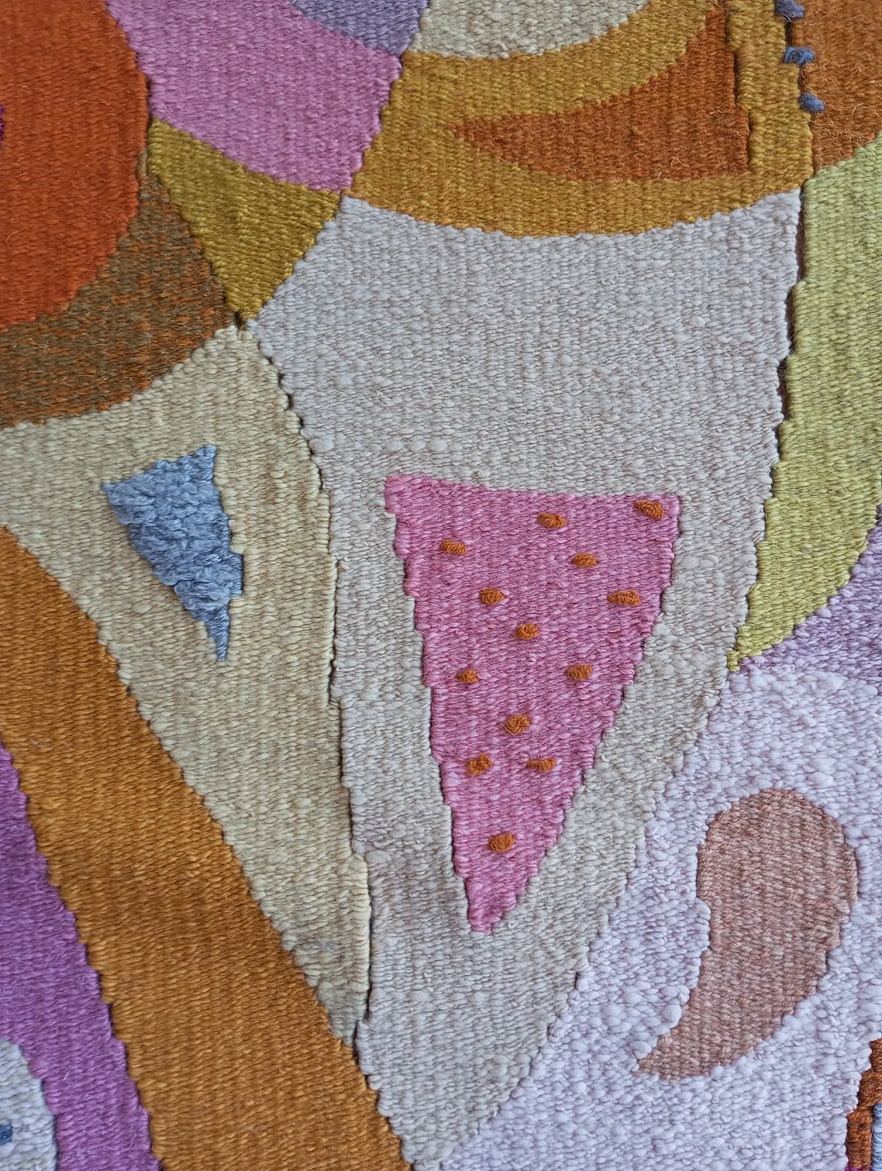 Arazzo figurativo Frau Elwig di D. Petry Wandres, anni ‘70 8