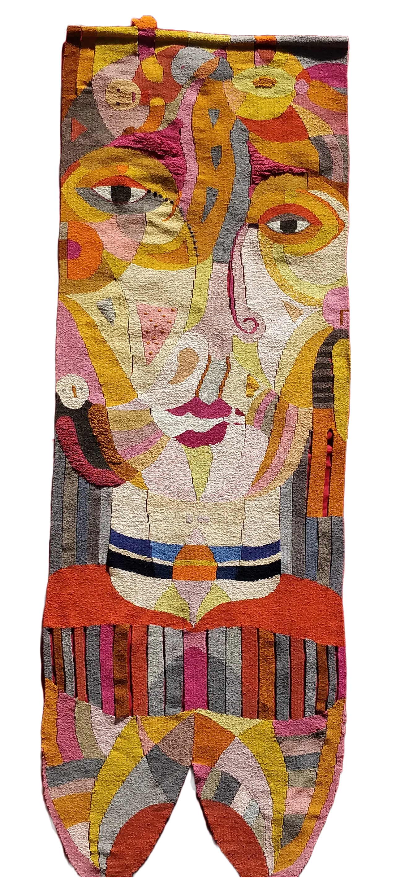 Arazzo figurativo Frau Elwig di D. Petry Wandres, anni ‘70 13