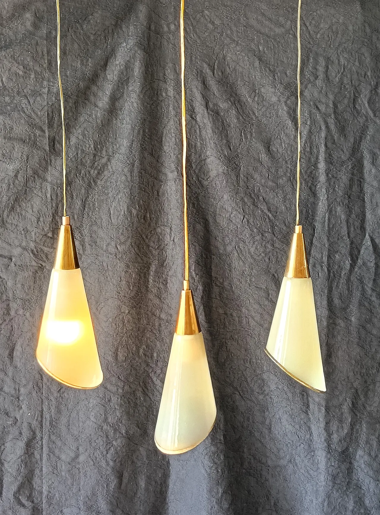 3 lampade a sospensione, anni '60 1